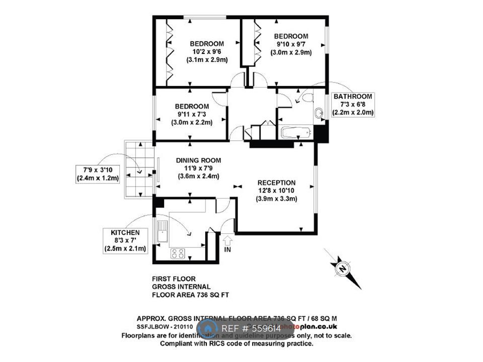 3 Bedrooms Flat to rent in Beaumont Square, London E1