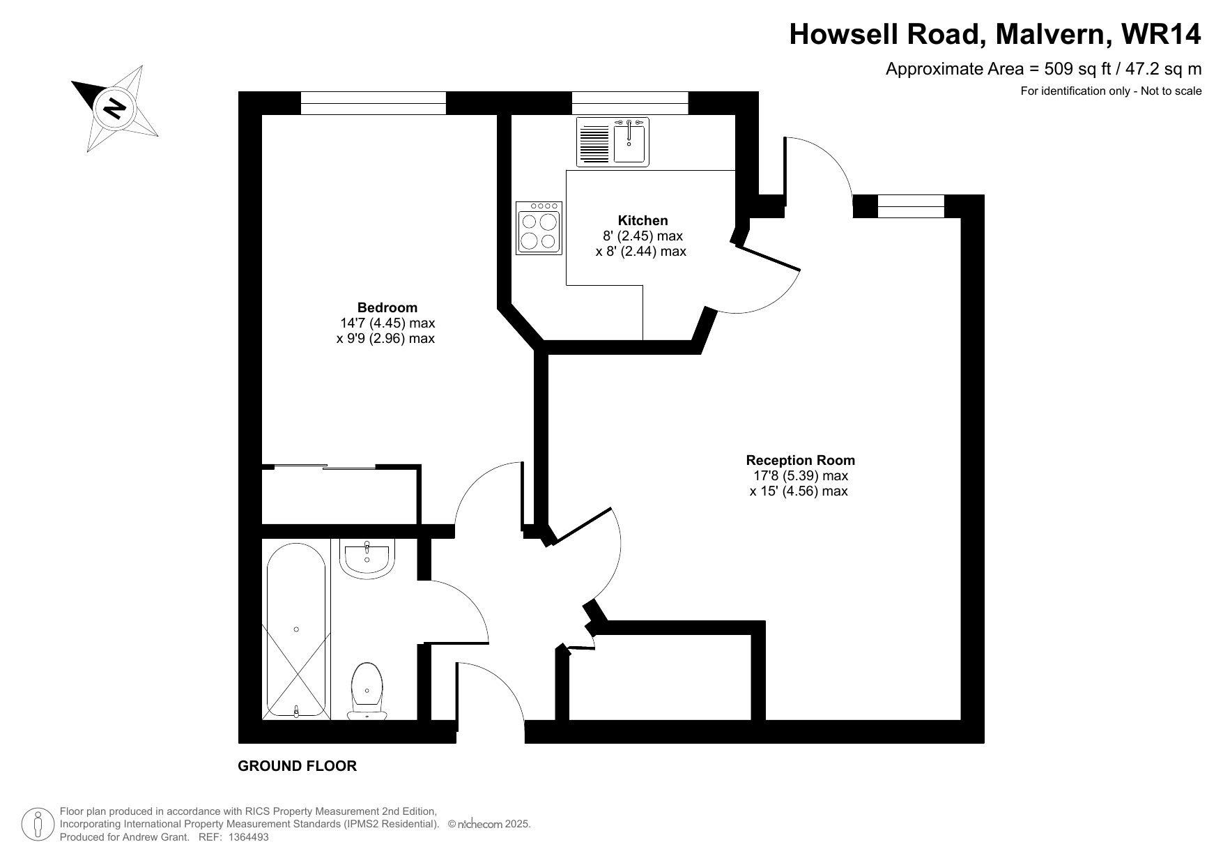 Apartment 6, Elgar Lodge, 1, Howsell Road, Malvern floorplan
