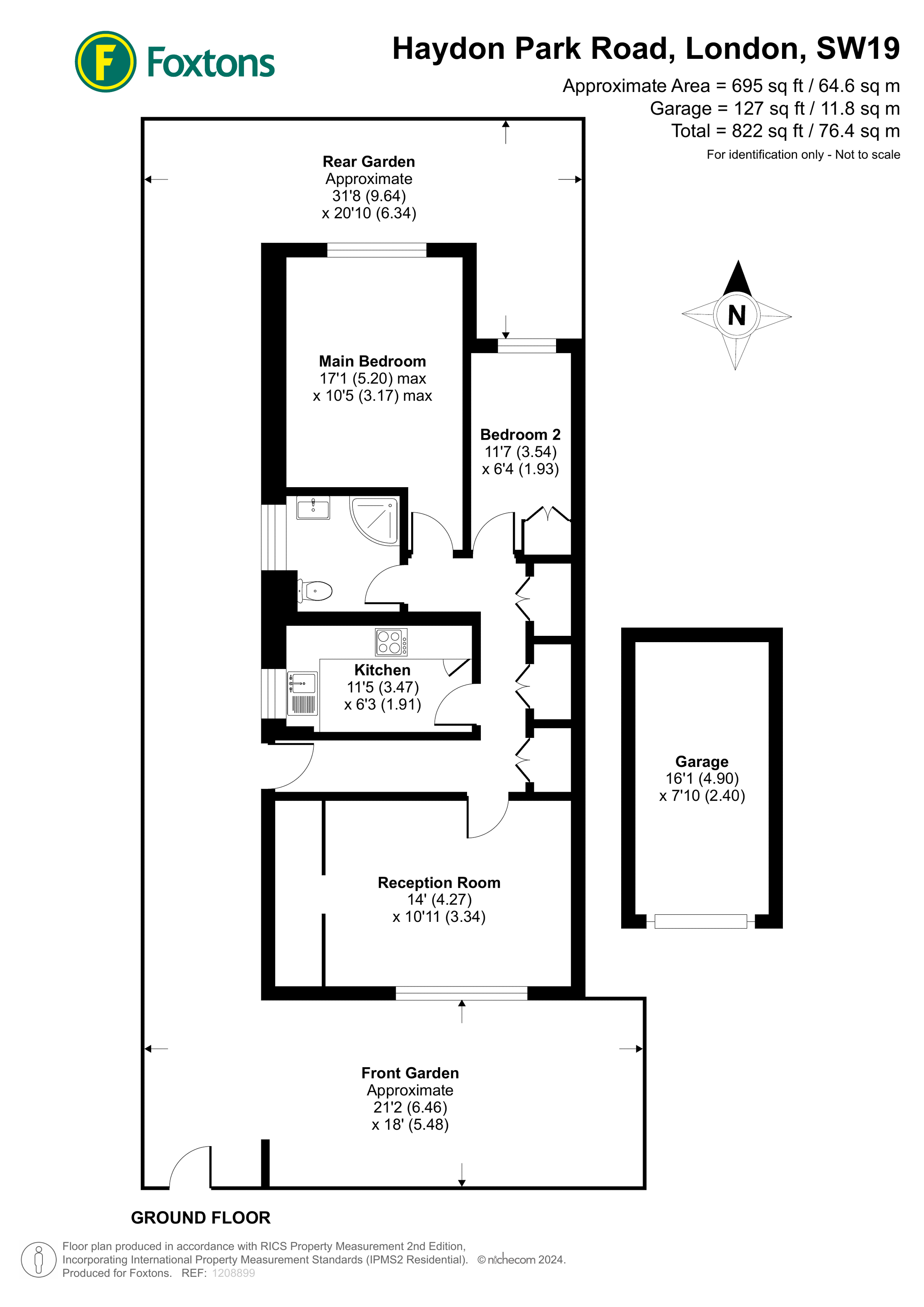2 bed semidetached house for sale in Haydon Park Road, Wimbledon