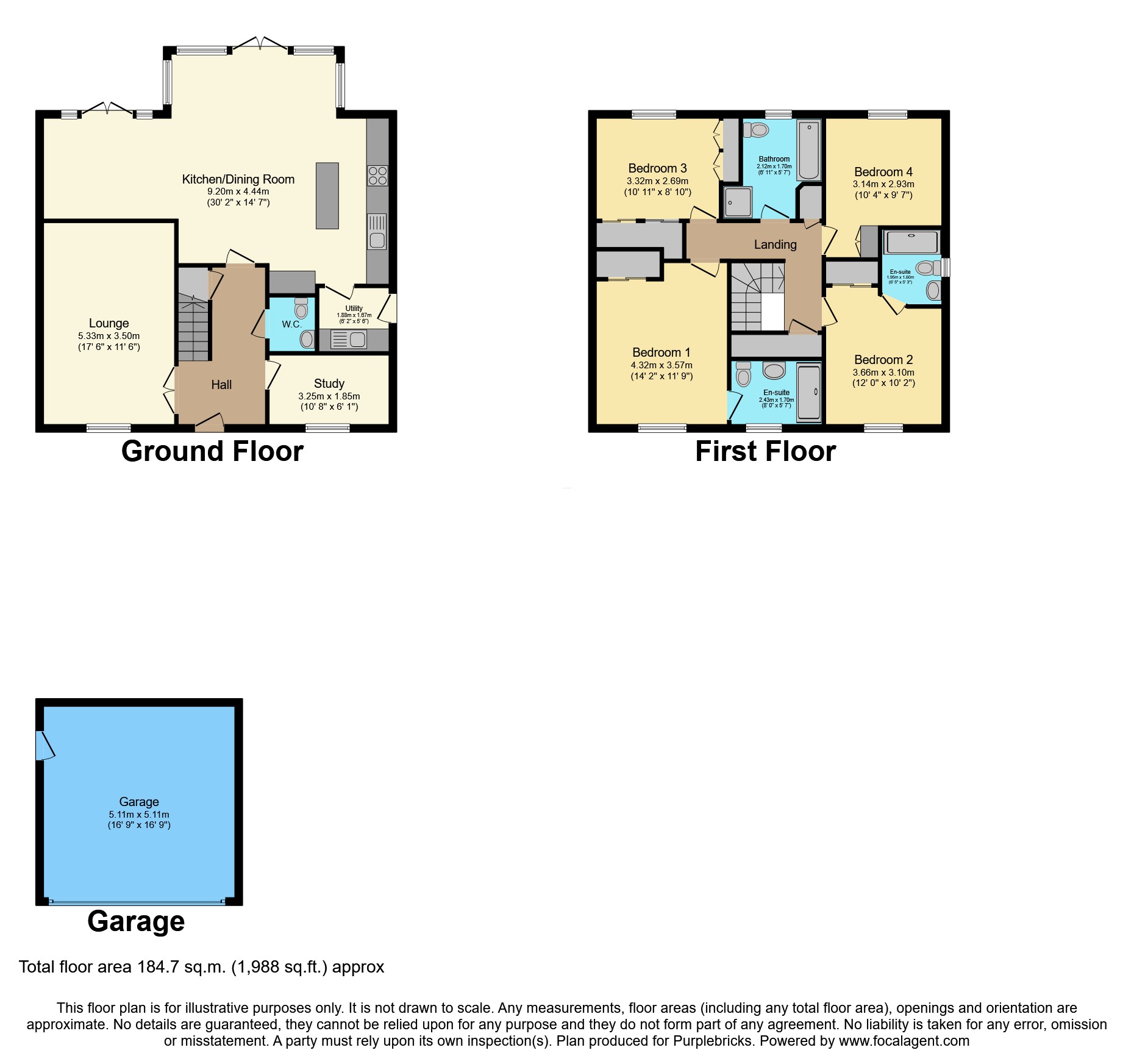 3, Lawton Road, Blackfordby floorplan