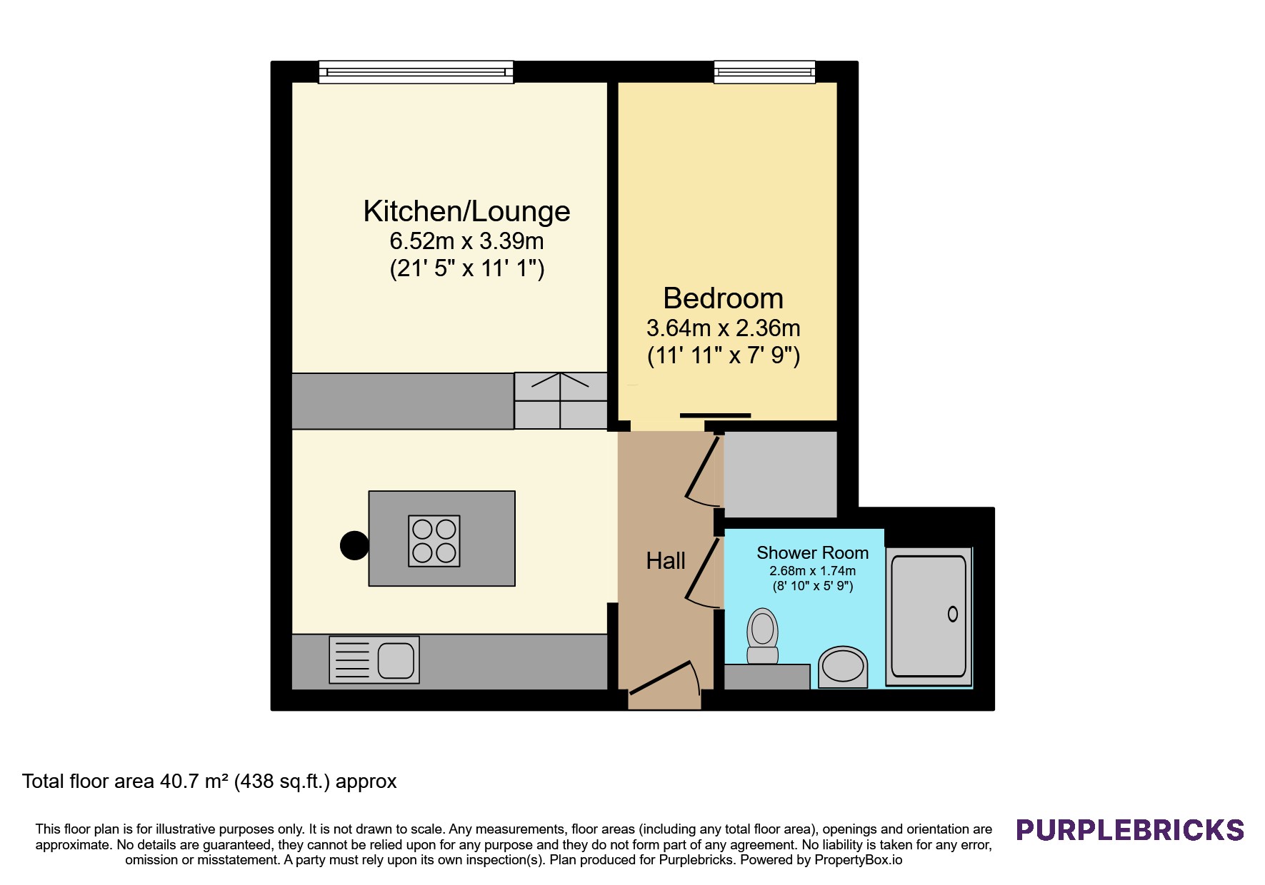 Flat 5, 4, Bank Street, Glasgow floorplan