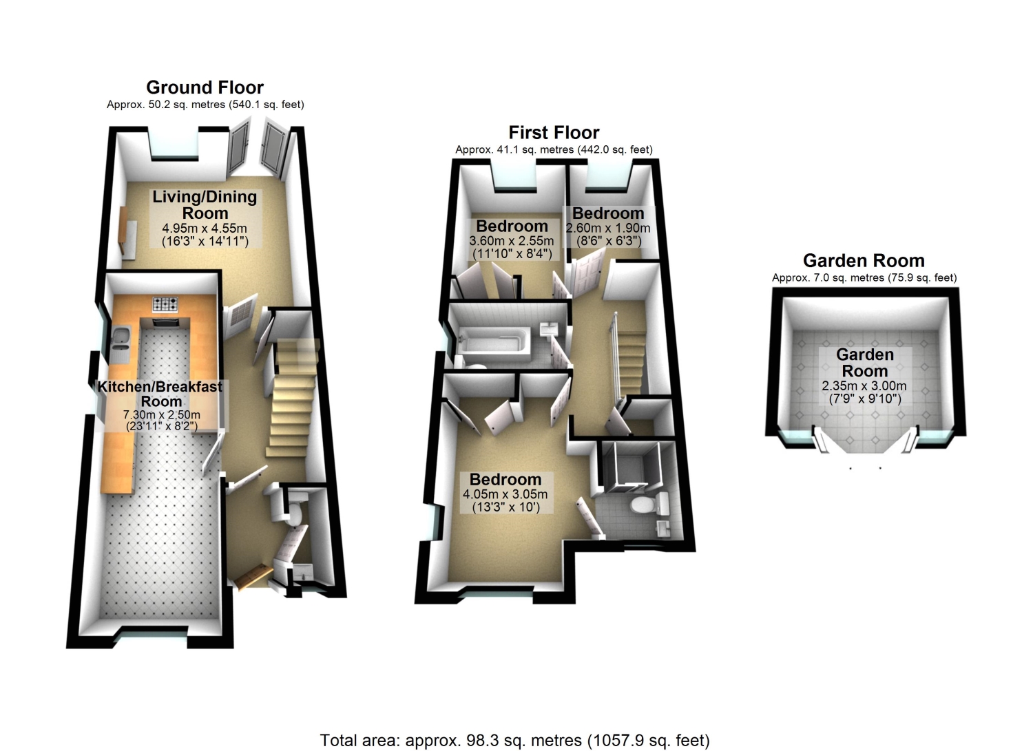 Wisteria Cottage, Green Road, Egham floorplan