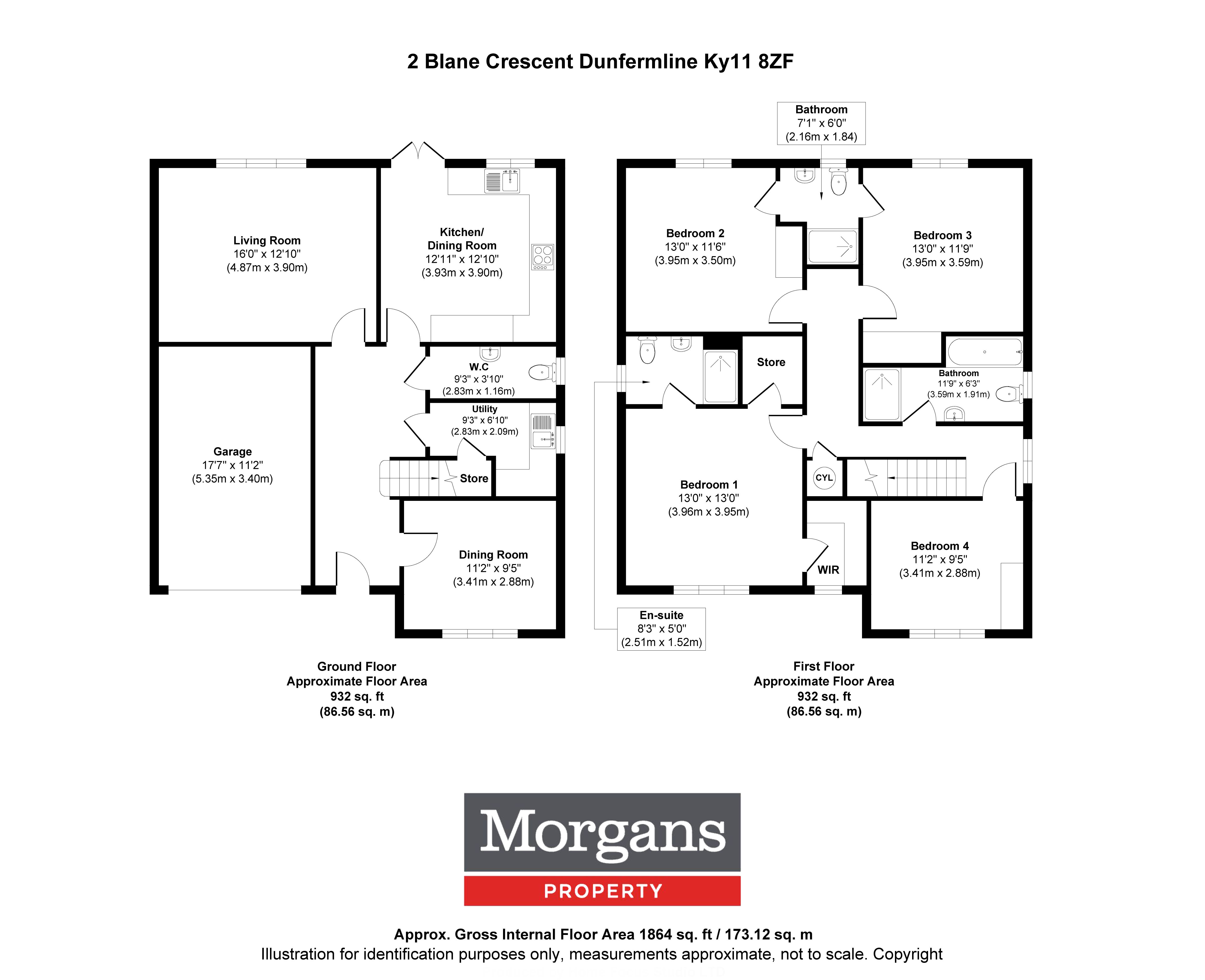 2, Blane Crescent, Dunfermline floorplan