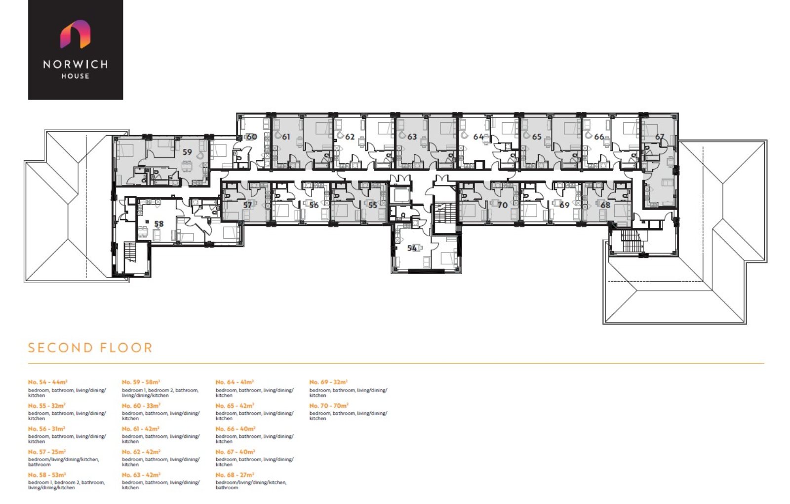 Flat 70, Norwich House, Knoll Road, Camberley floorplan