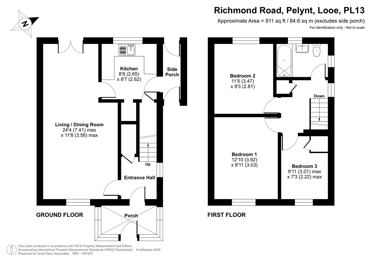 22, Richmond Road, Pelynt floorplan