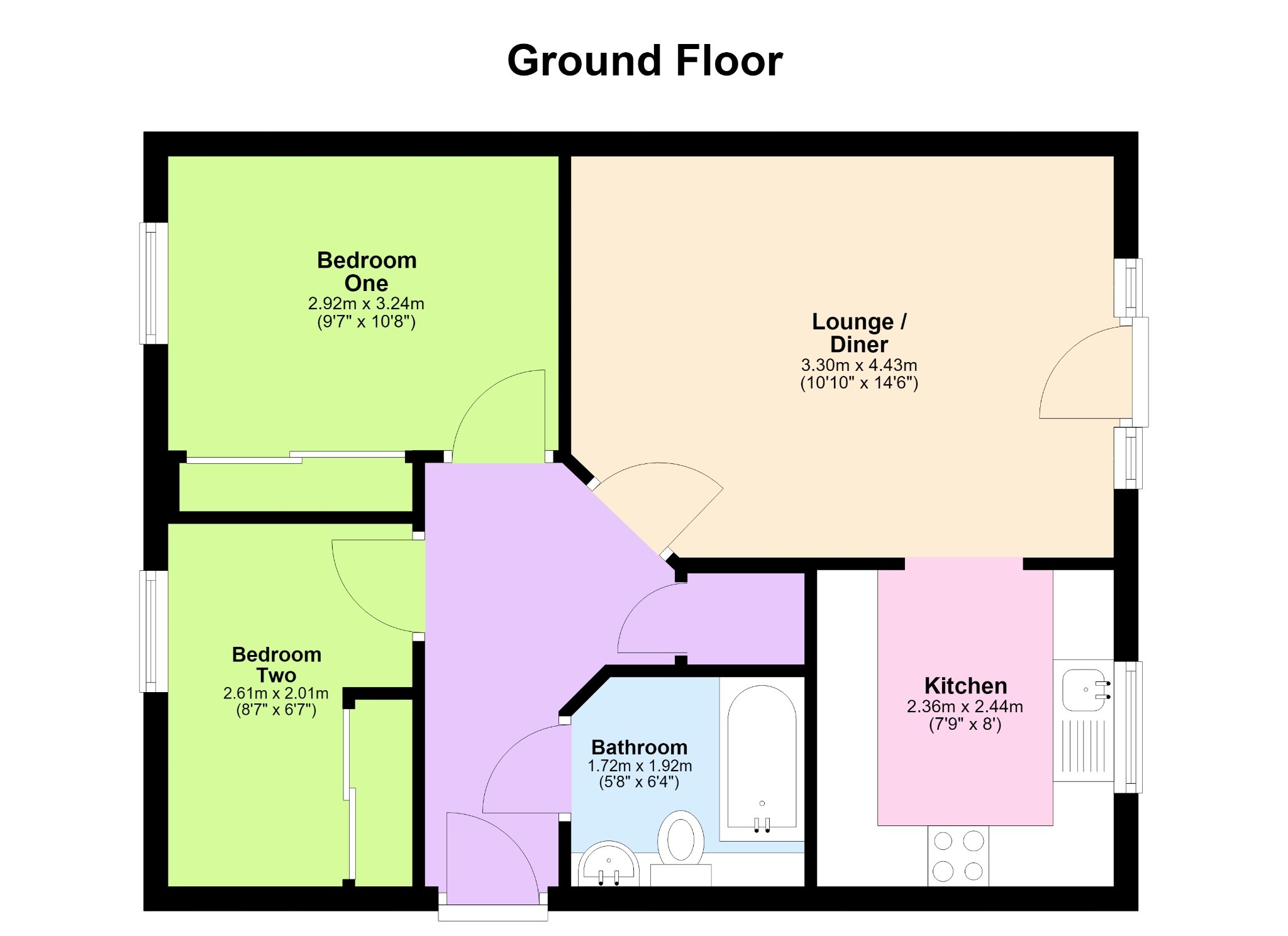 31 Dennetts Close, Daventry, Northamptonshire floorplan