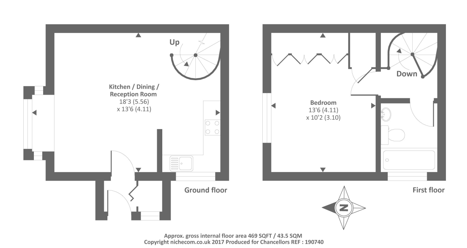 1 Bedrooms Terraced house to rent in Littlebroook Avenue, Slough SL2