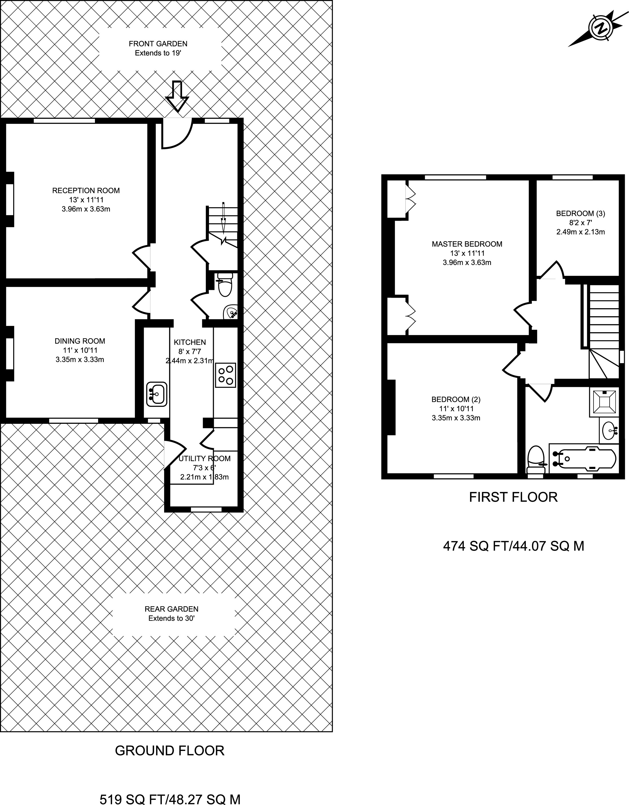 3 Bedrooms  to rent in Chaucer Avenue, Richmond TW9