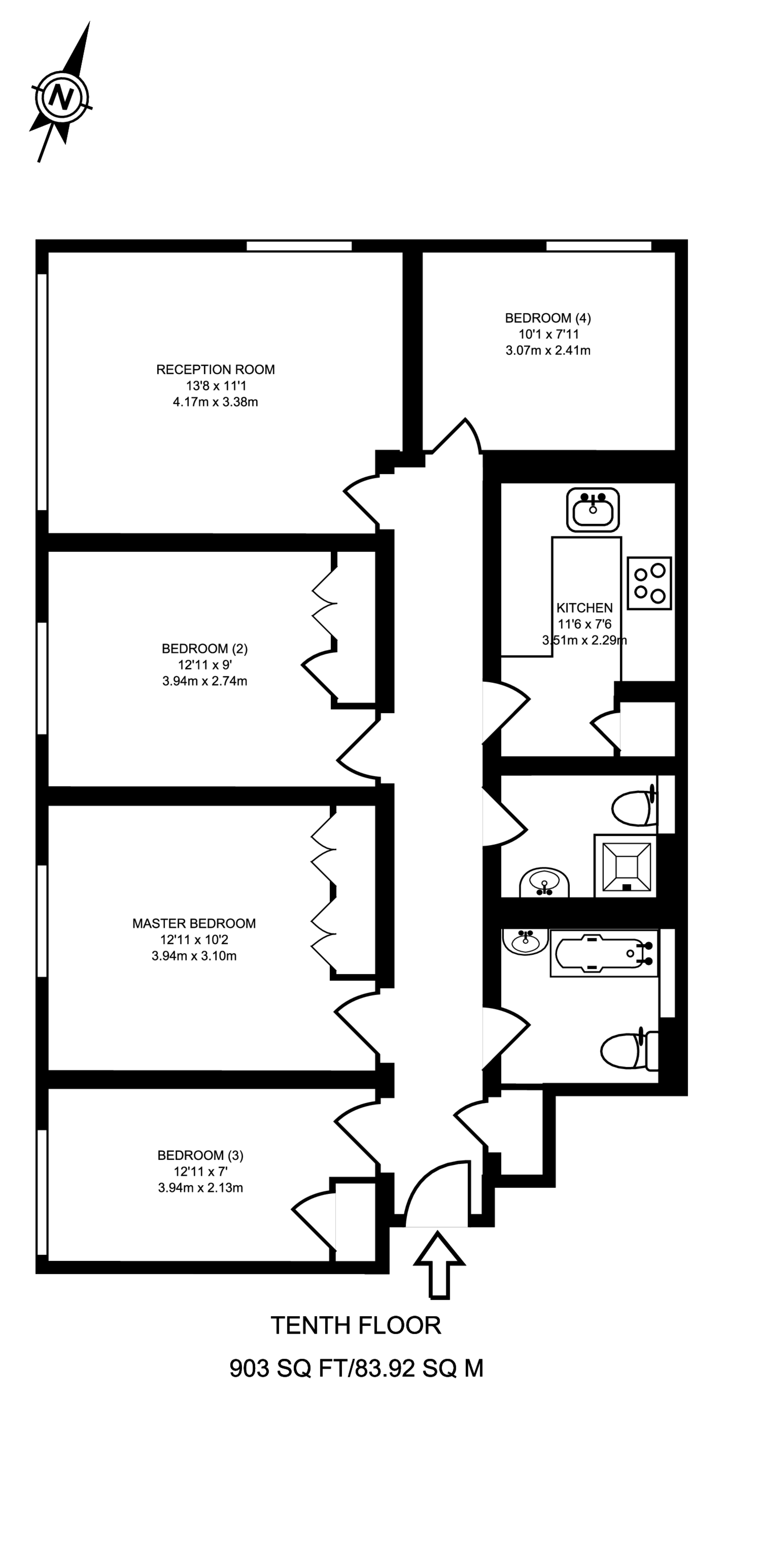 Harrowby Street, Marylebone floorplan
