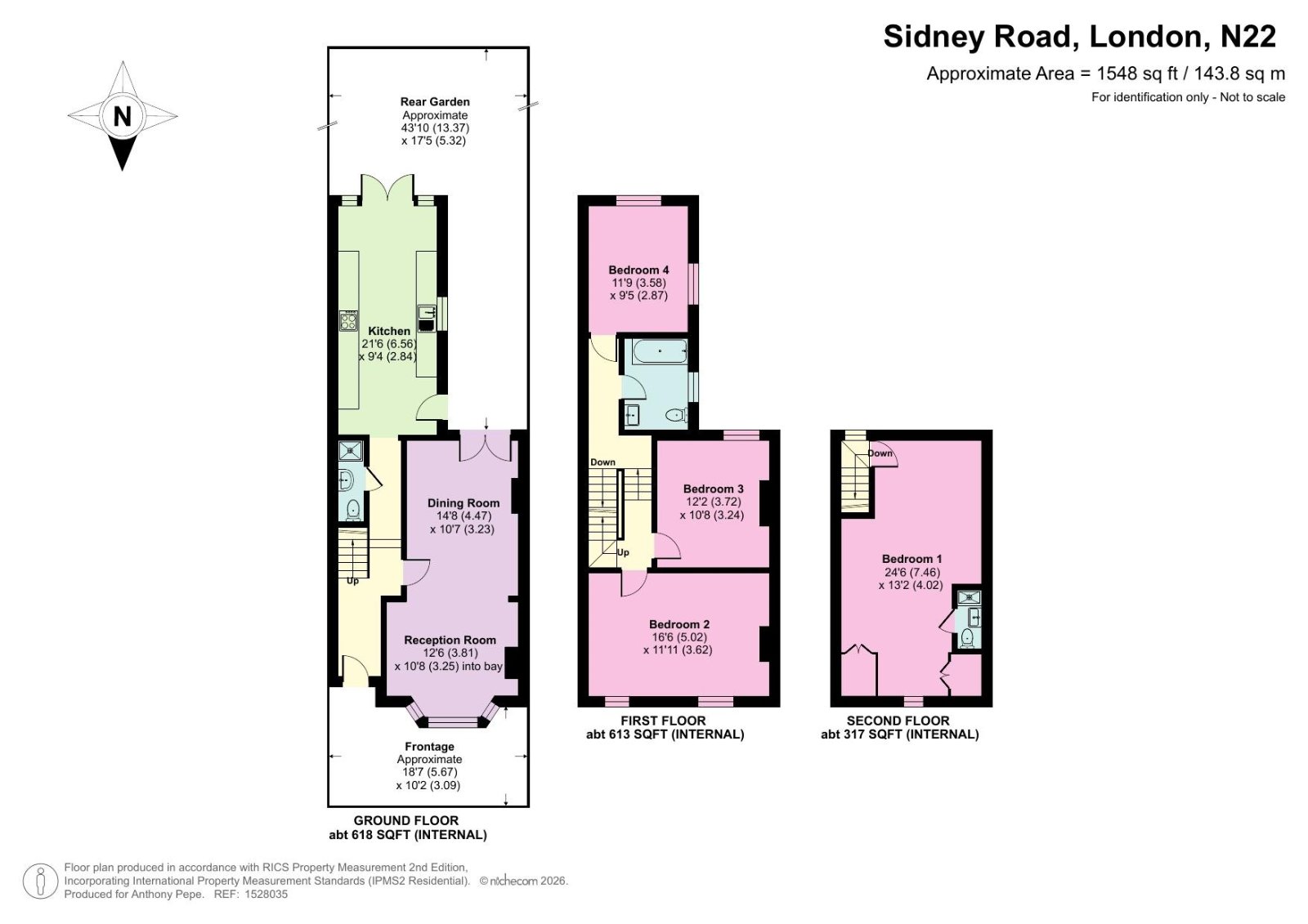 49, Sidney Road, London floorplan