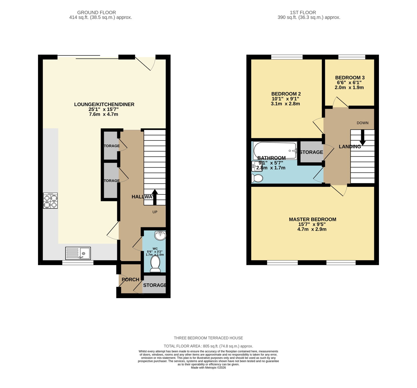174, Orchard Road, South Ockendon floorplan