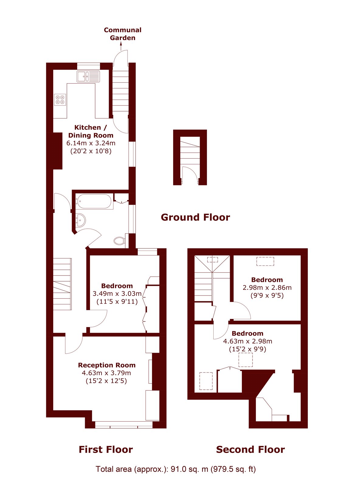 Tynemouth Street, Fulham SW6 floorplan