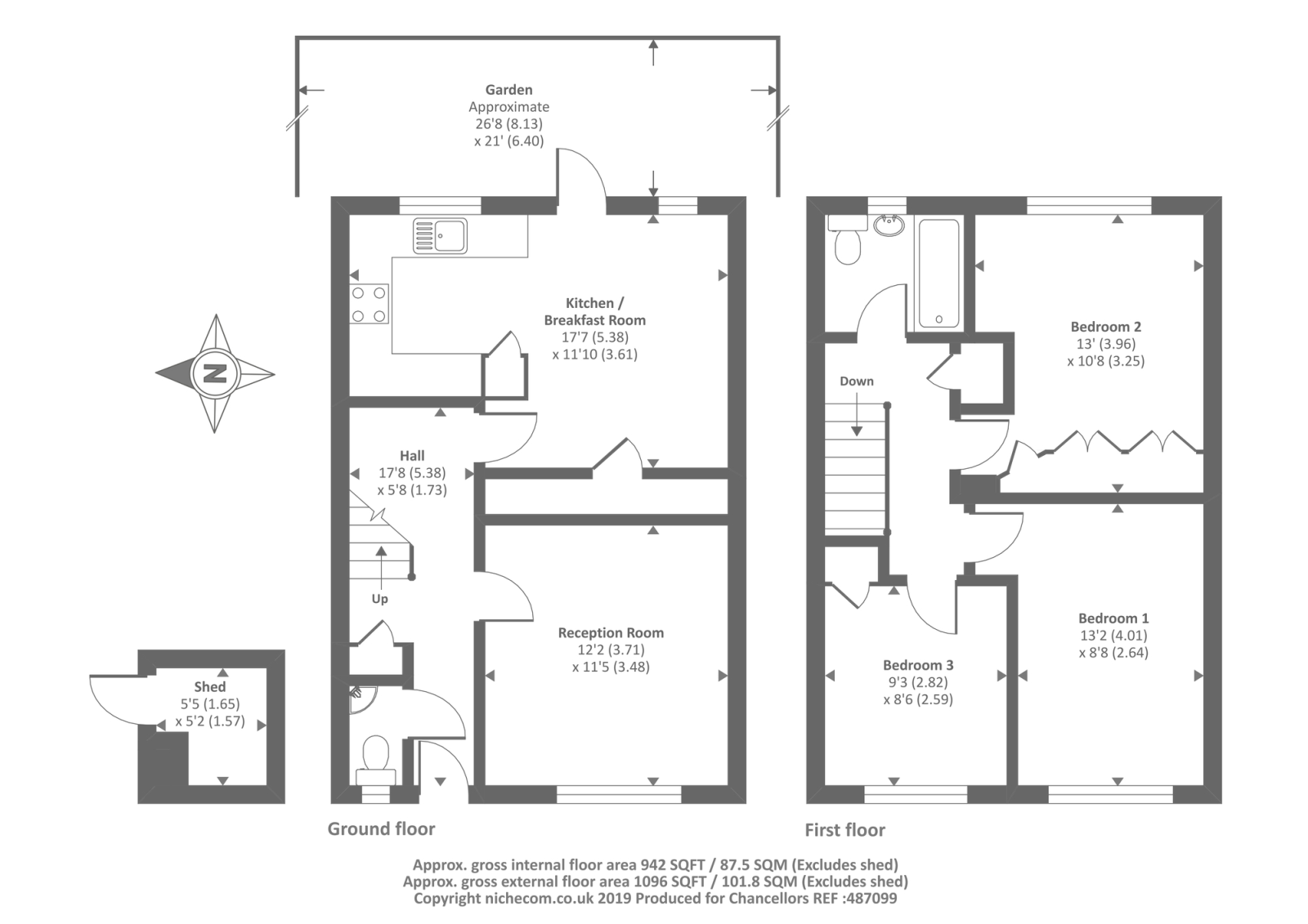 3 Bedrooms Semi-detached house for sale in Humber Close, Wantage OX12