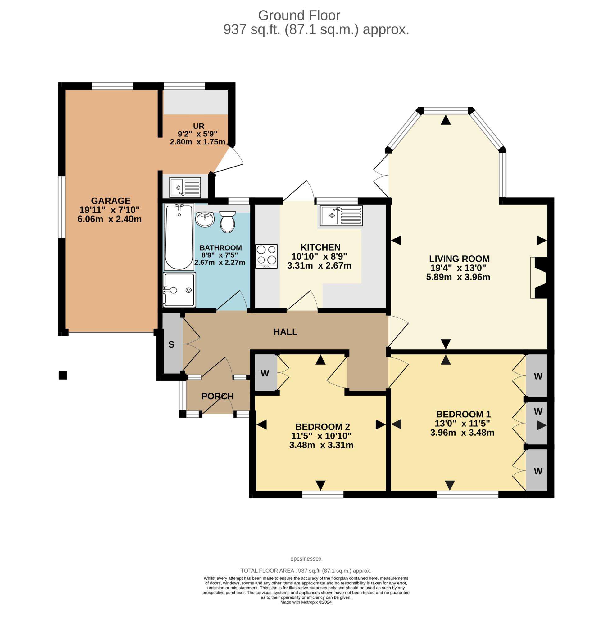 9, Fairfield Road, Brentwood floorplan