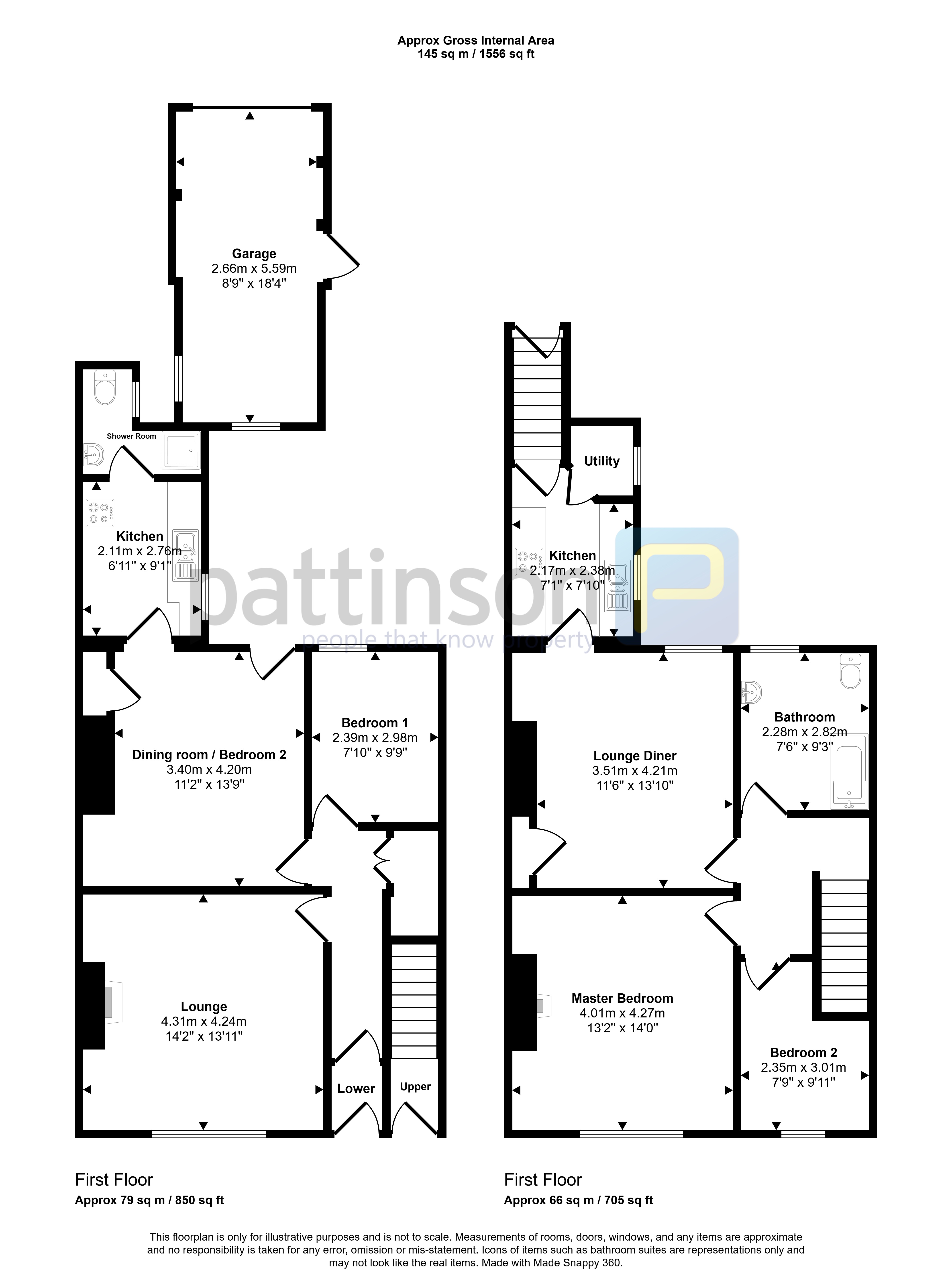 27/28, Park View, Ashington floorplan
