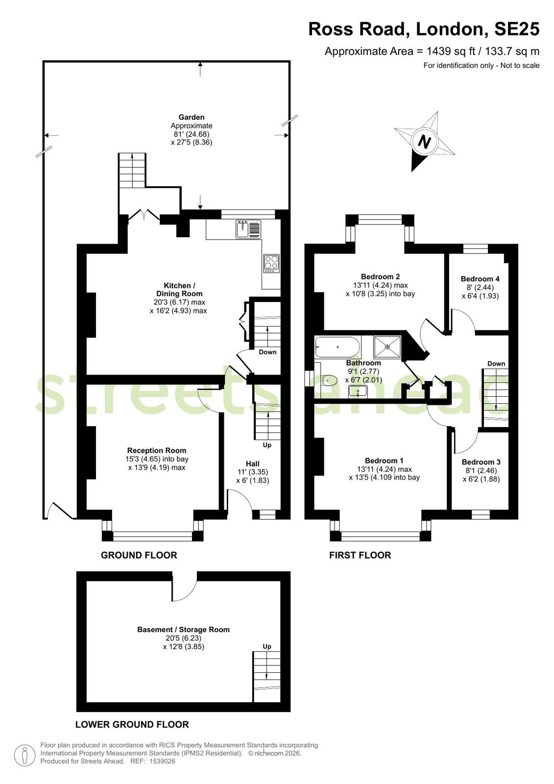 Ross Road, London floorplan