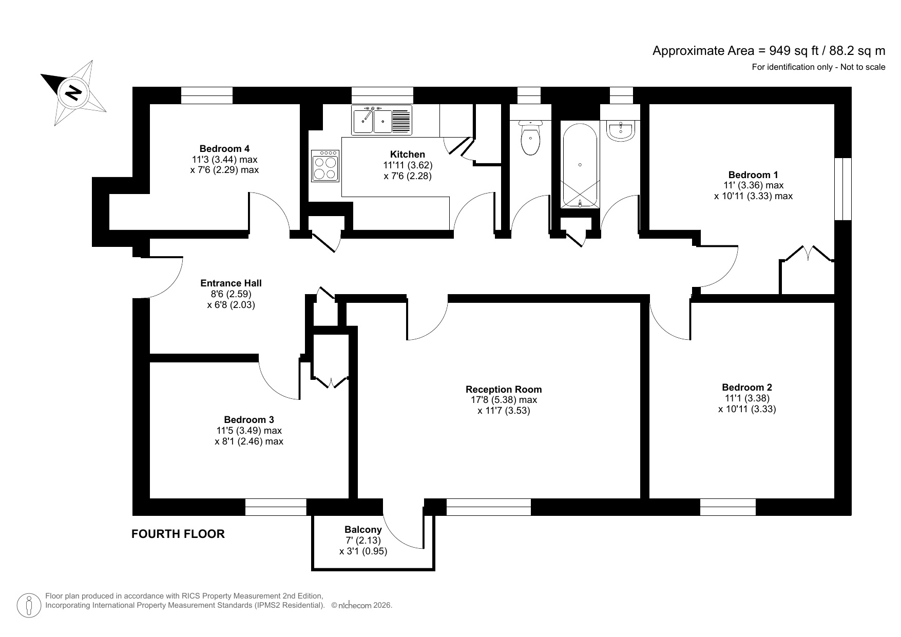 Flat 35, Tynwald House,, Sydenham Hill, London floorplan