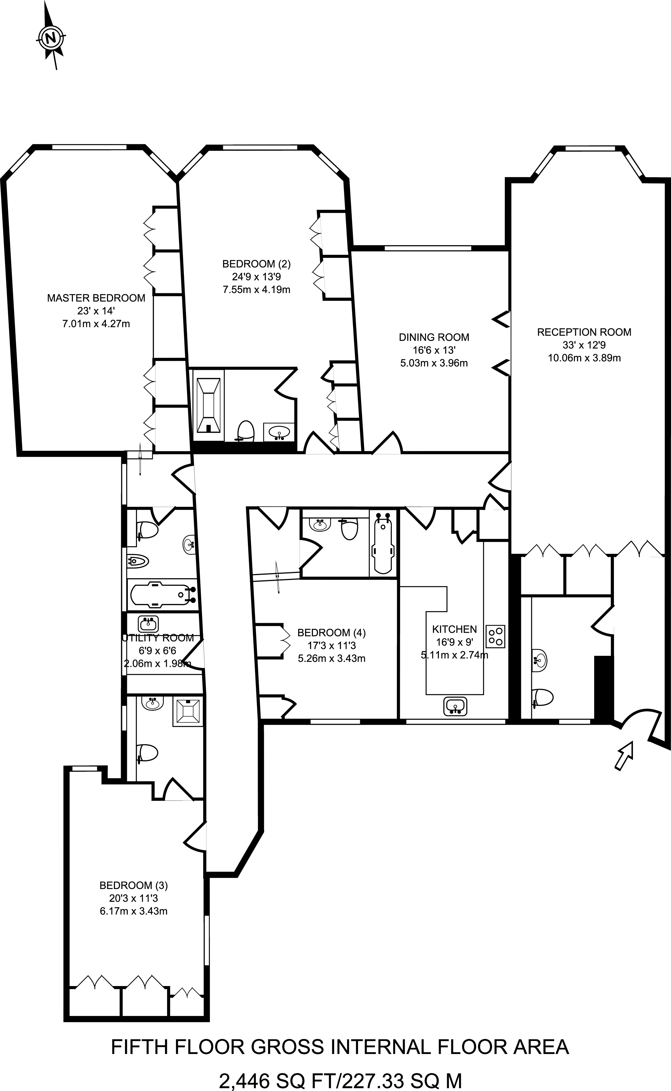 4 Bedrooms Flat to rent in Park Road, St John's Wood NW8