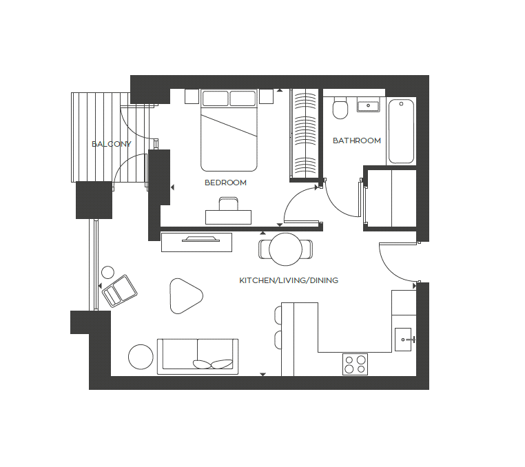 1 Bedrooms Flat to rent in Long Lane, London SE1