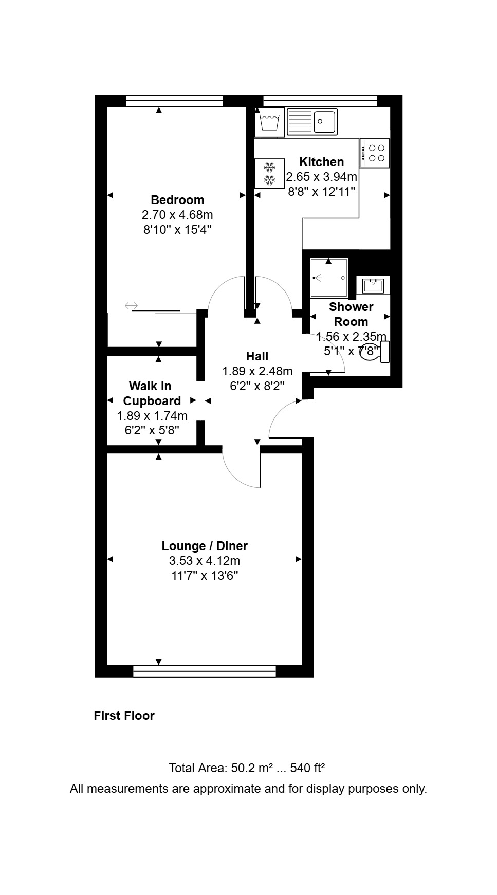 152, Whitley Close, Staines-upon-Thames floorplan