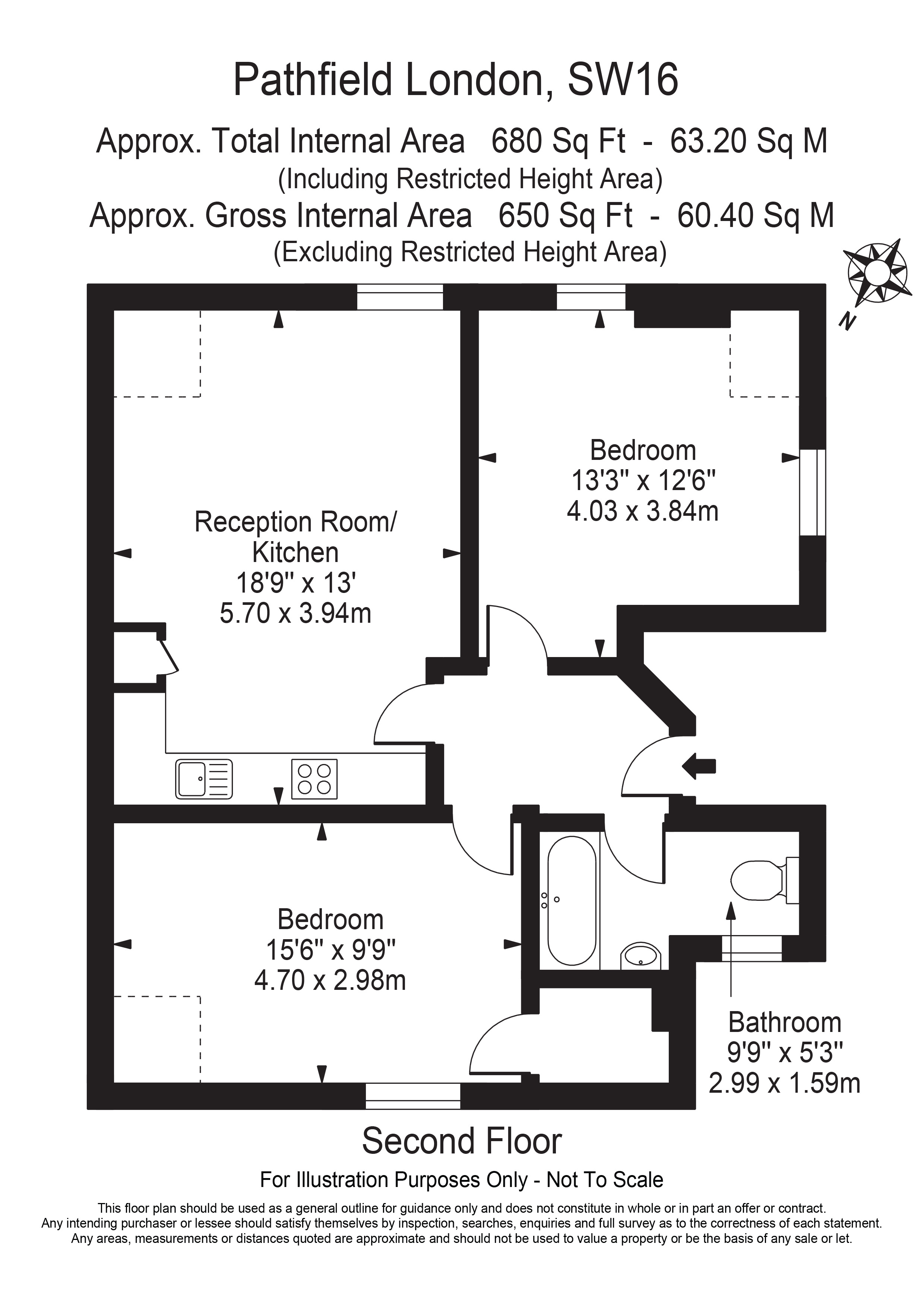 Pathfield Road, London floorplan