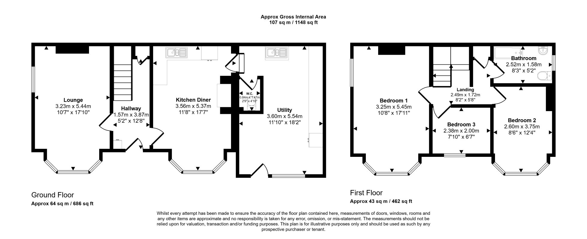 50, Seedley Park Road, Salford floorplan