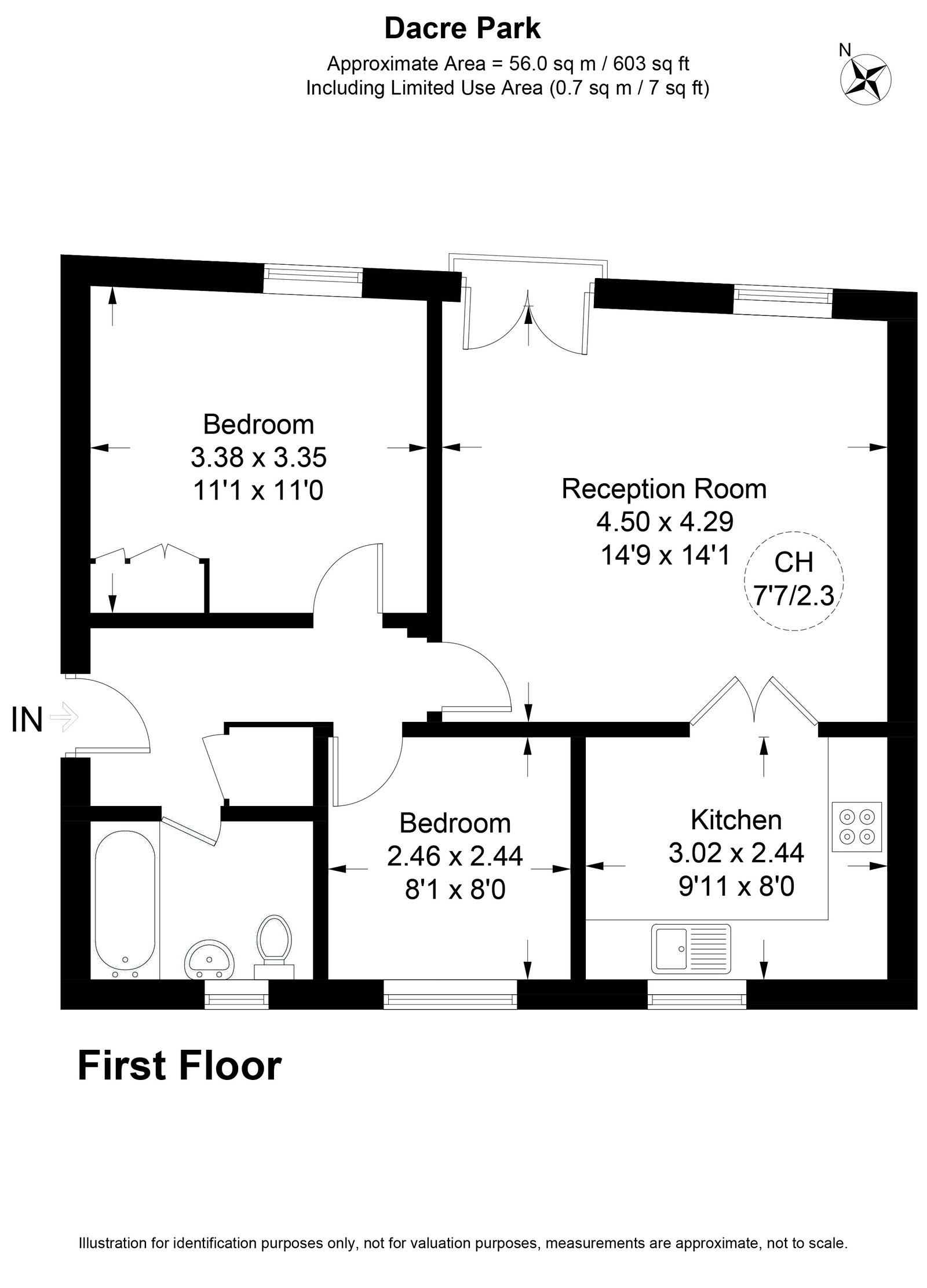 Forge House,Flat 5, Dacre Park, London floorplan