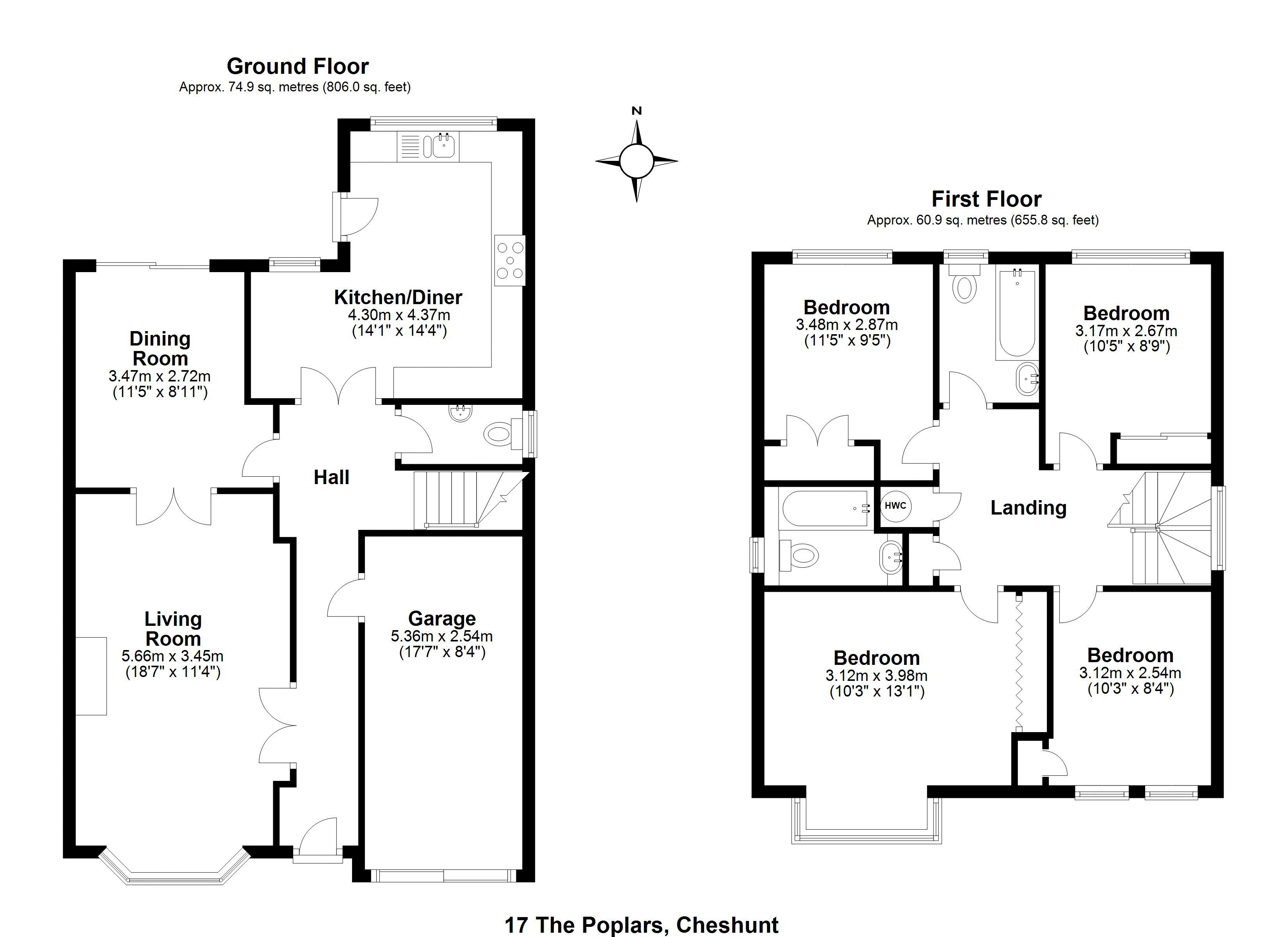 4 Bedrooms Detached house for sale in The Poplars, Cheshunt, Waltham Cross EN7