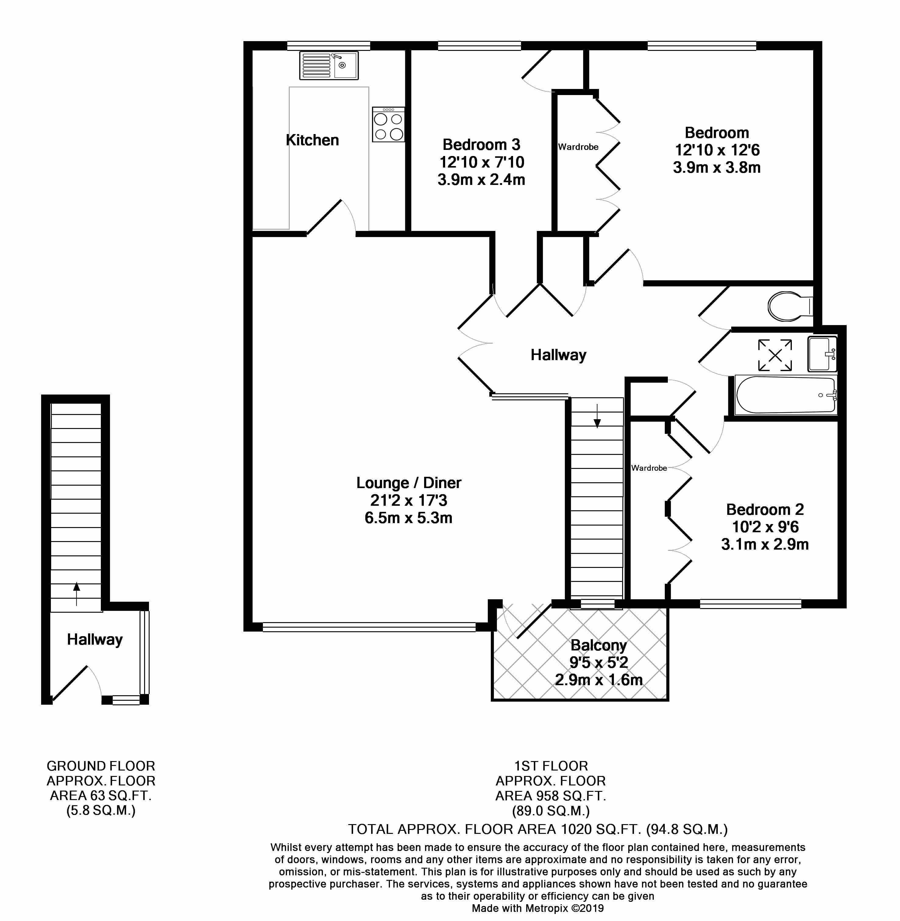 3 Bedrooms Maisonette to rent in Garden Court, Stanmore, Middlesex HA7