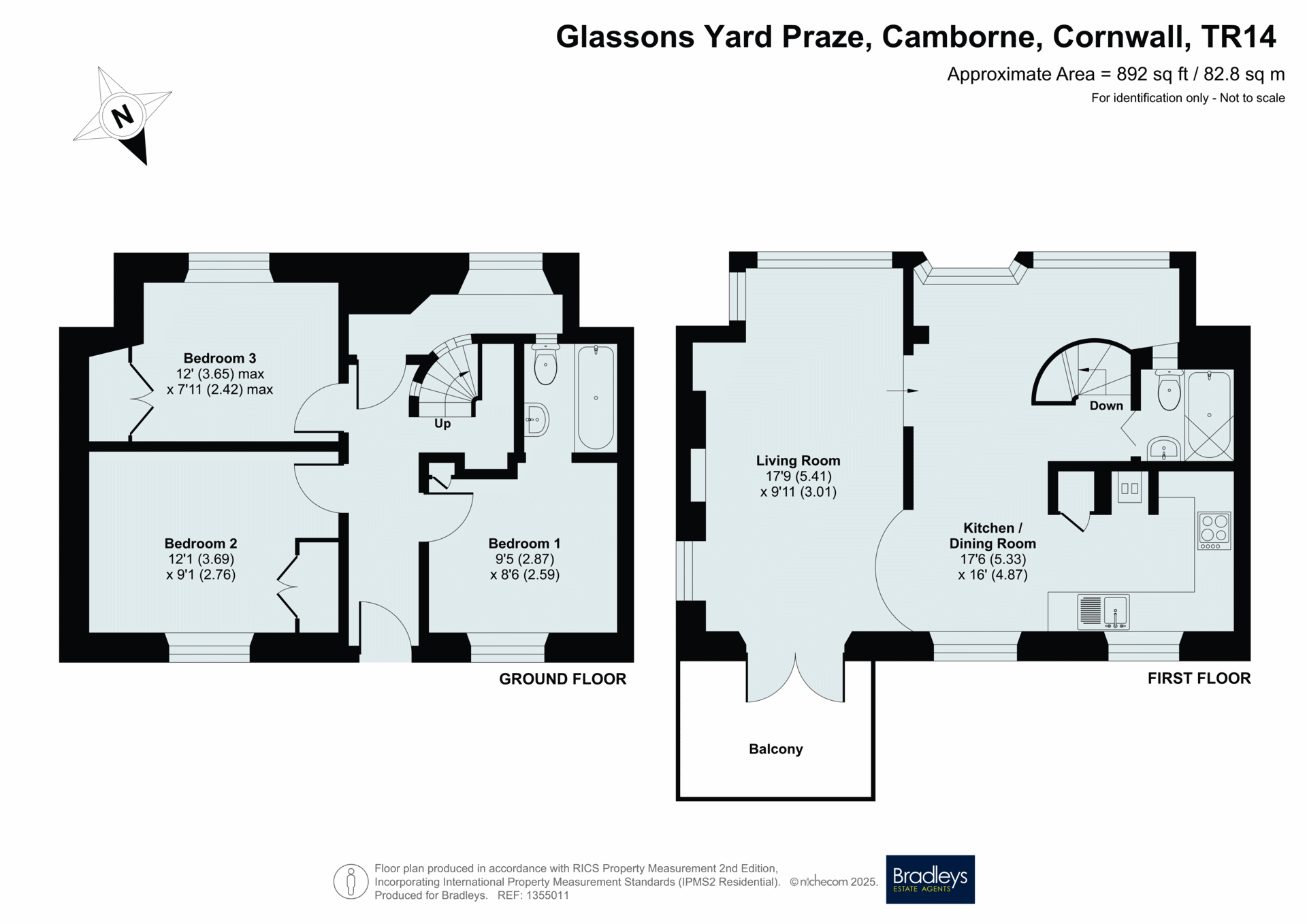 Topsy Turvy Cottage, Glassons Yard,, Praze, Cornwall floorplan