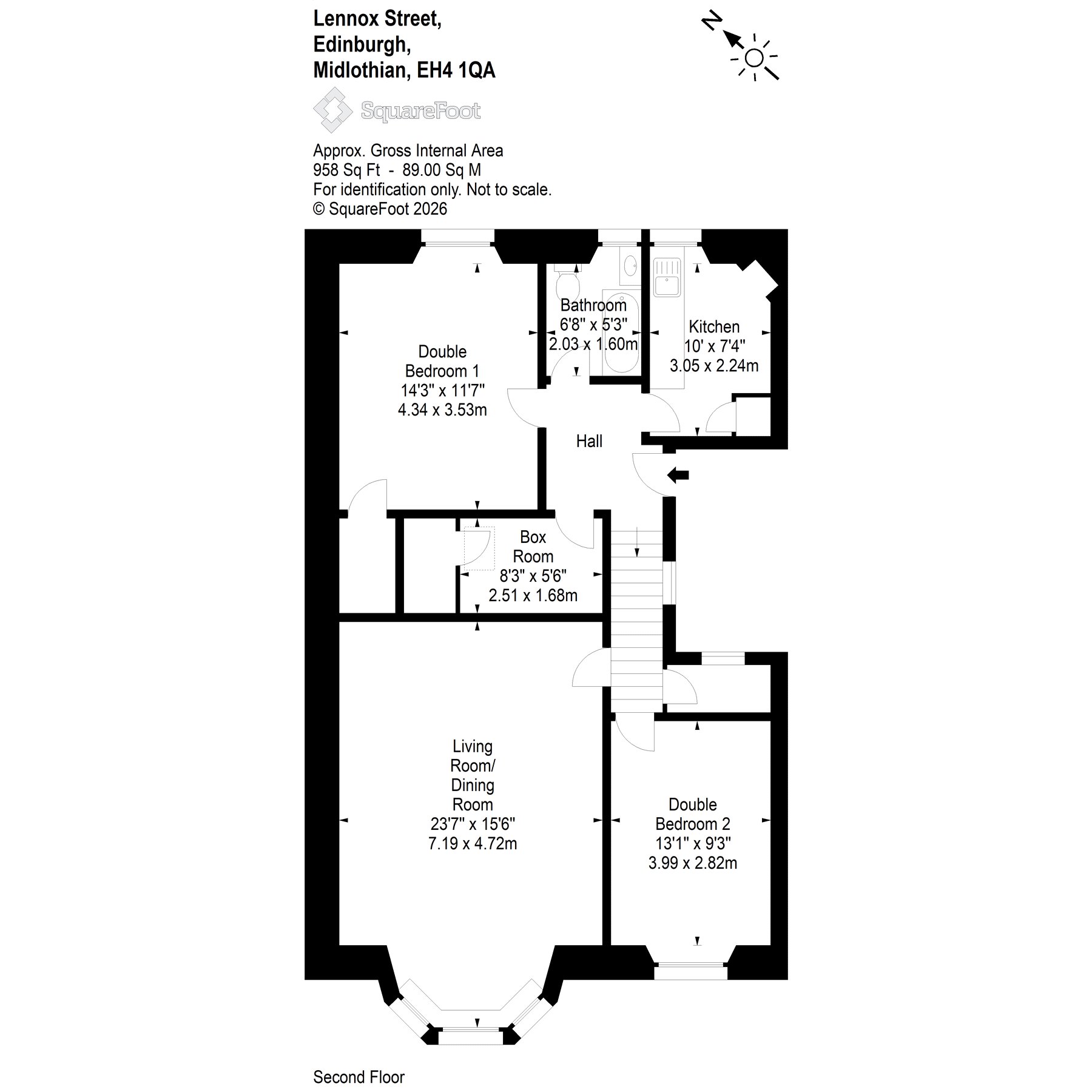Lennox Street, West End Edinburgh floorplan