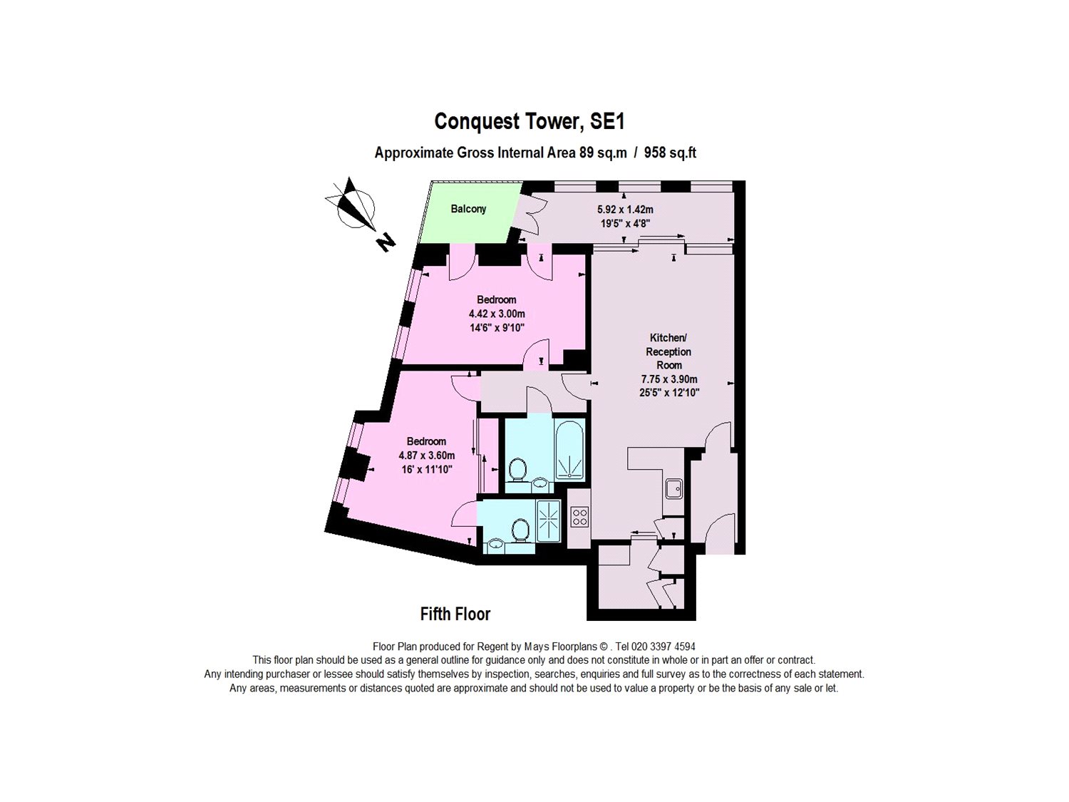 2 Bedrooms Flat to rent in Conquest Tower, 130 Blackfriars Road, Waterloo, London SE1