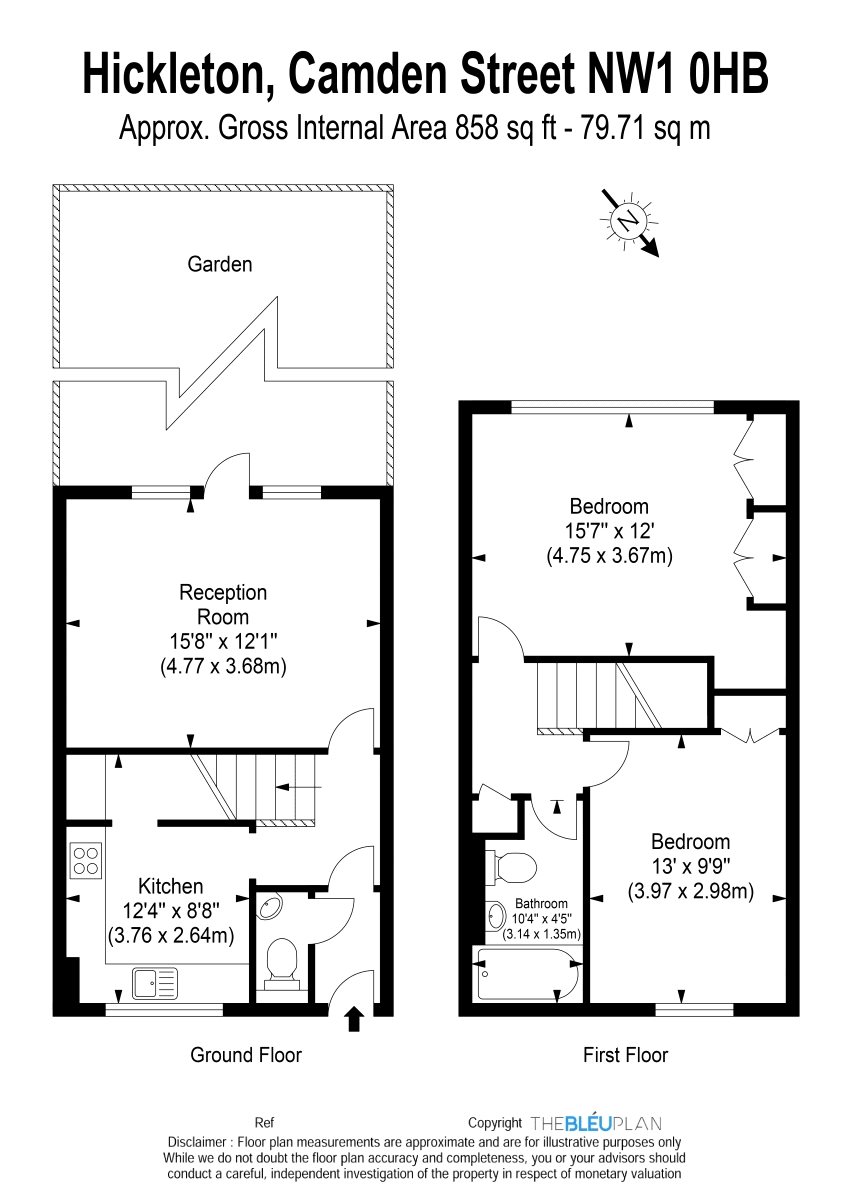 2 Bedrooms  for sale in Hickleton, Camden Street, London NW1