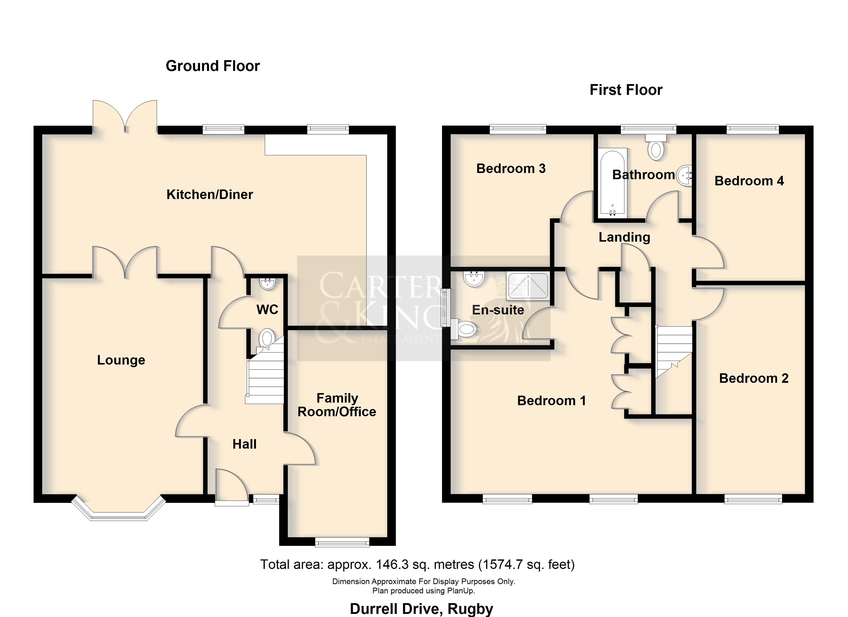 32, Durrell Drive, Rugby floorplan