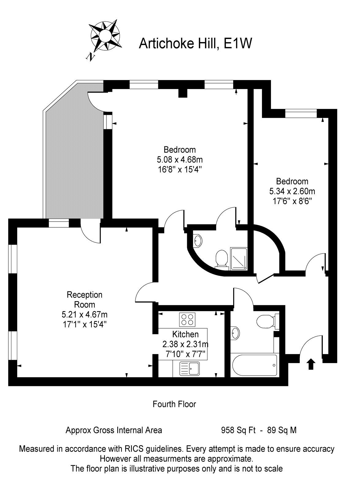 2 Artichoke Hill, London floorplan