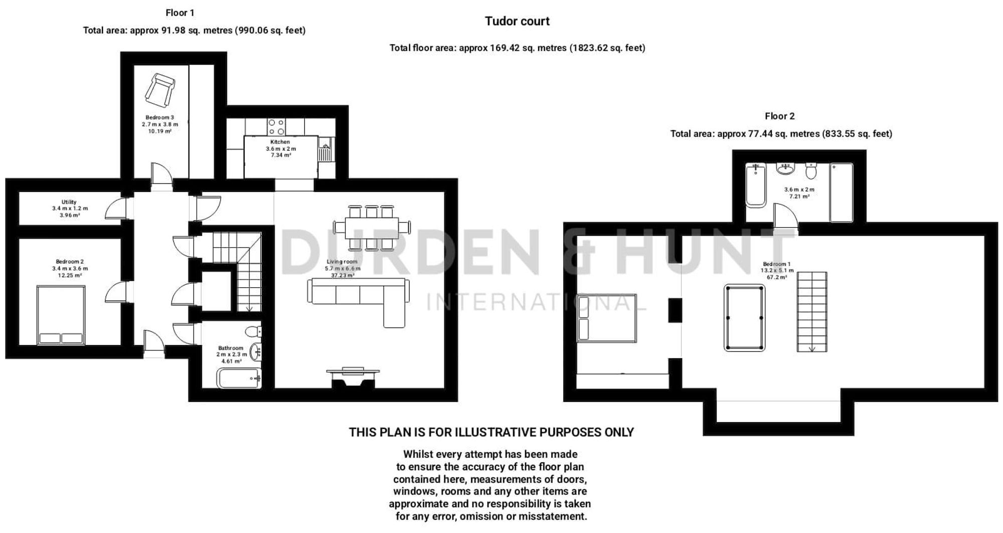 16 Tudor Court The Galleries, Brentwood floorplan