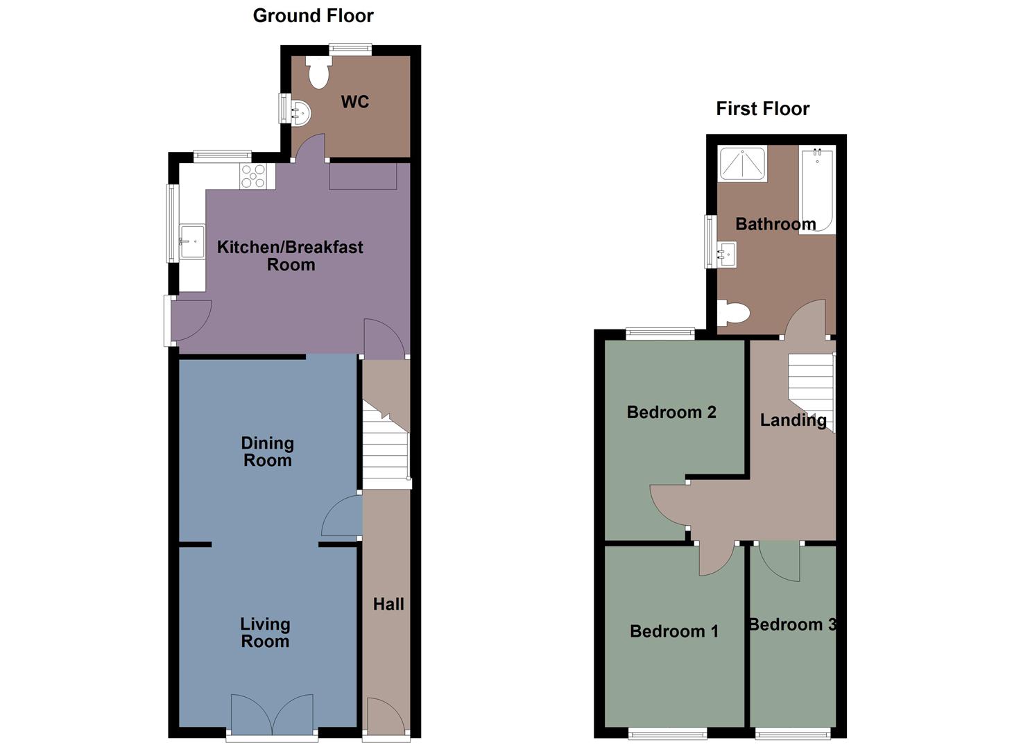 1 Brigydon Villas, The Promenade, Swansea floorplan