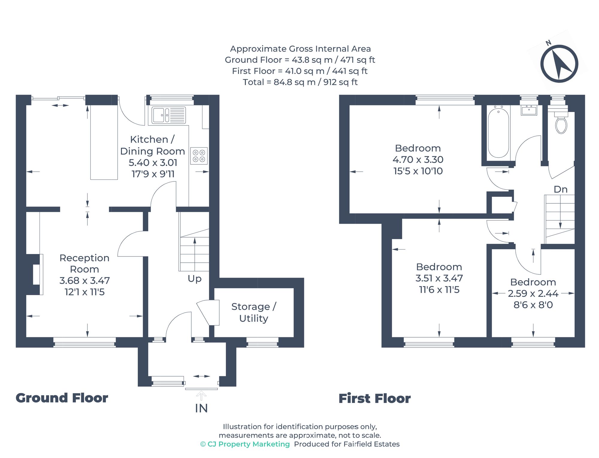 42 Garsmouth Way, Watford floorplan