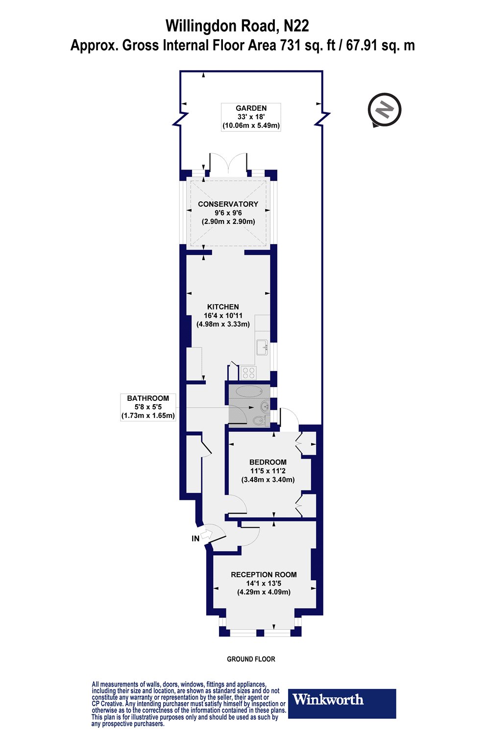 1 bed flat to rent in Willingdon Road, London N22 68606656 Zoopla