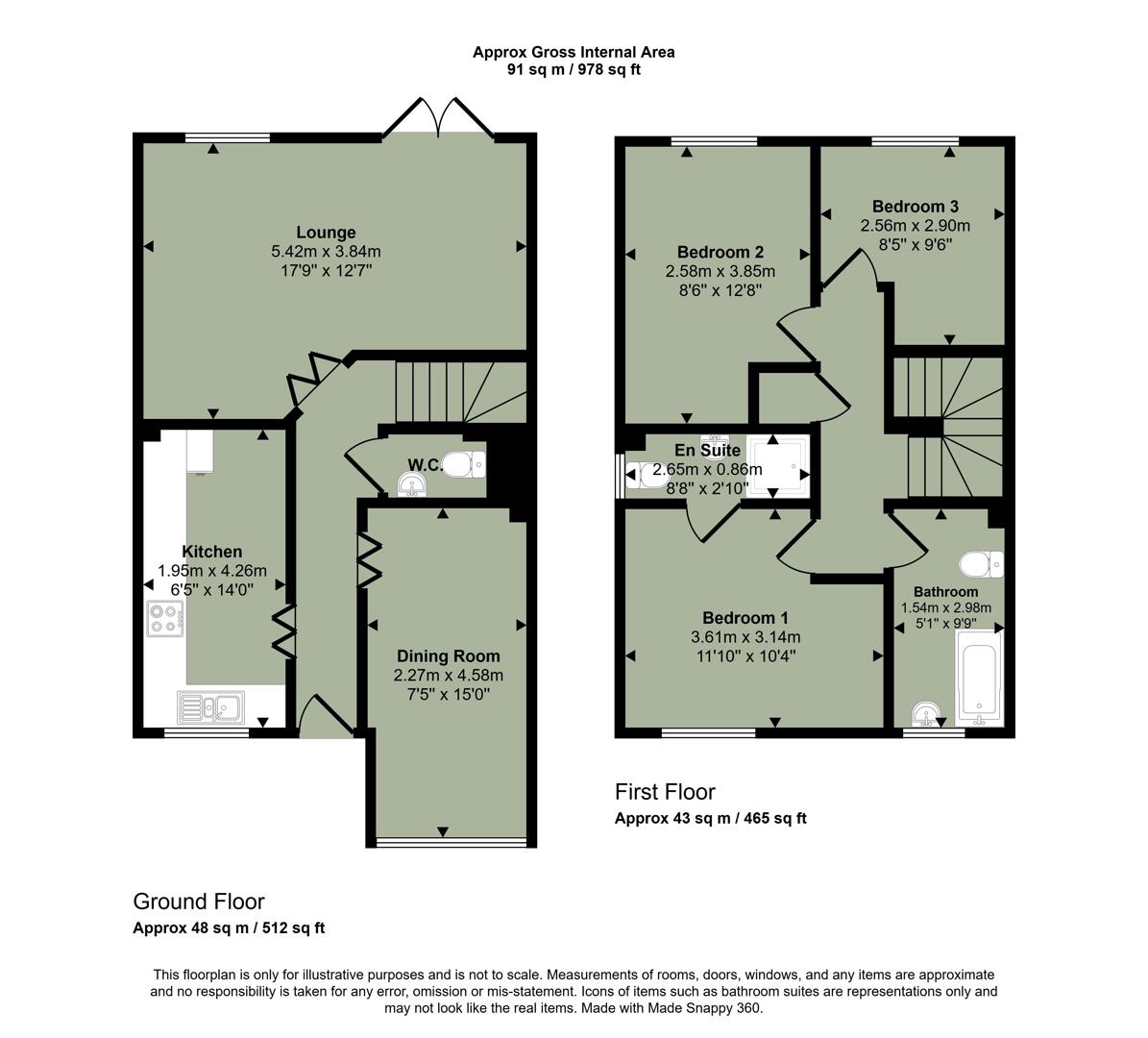 12, Salvia Close, Cardiff floorplan