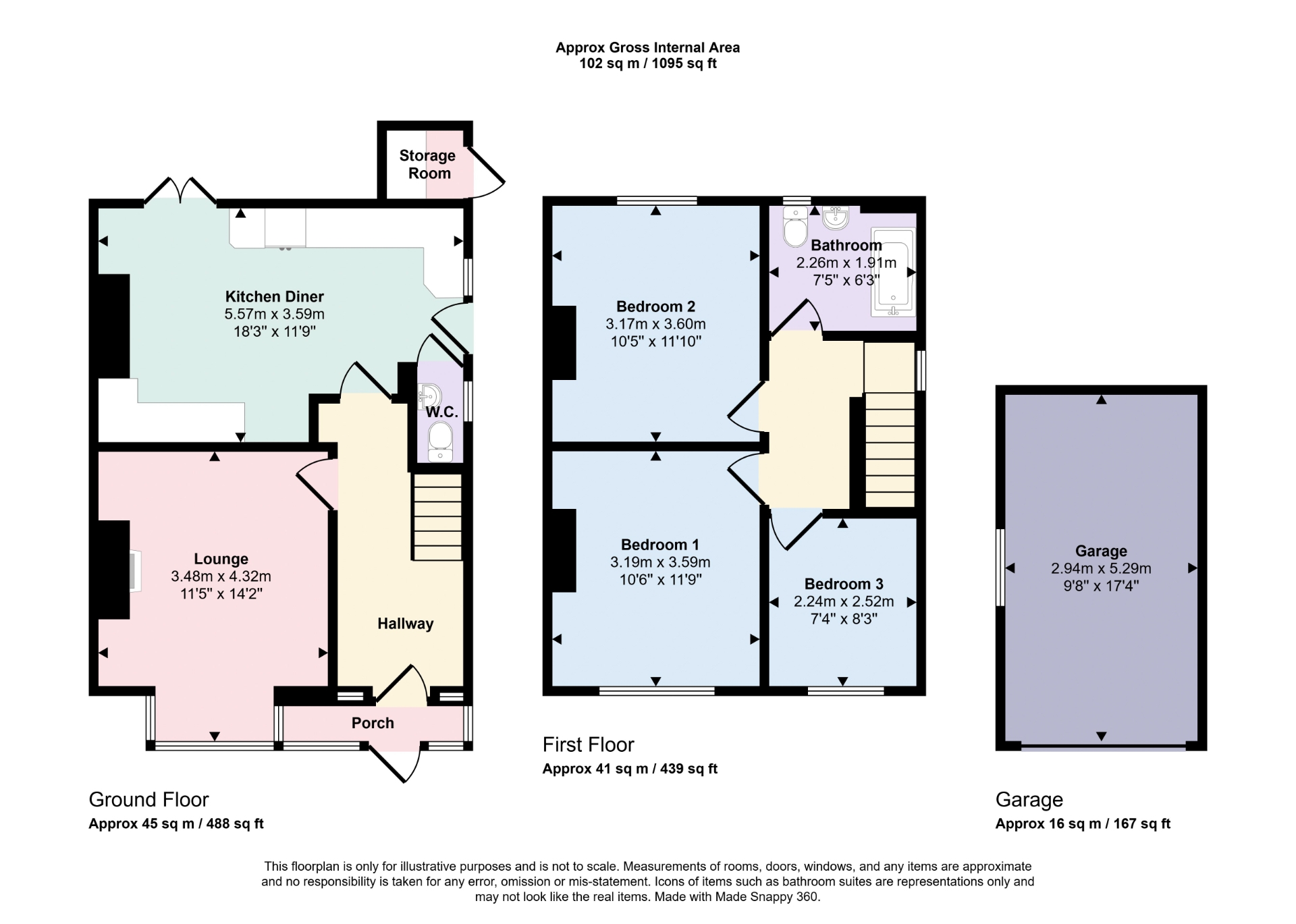 61, Hoylake Drive, Skegness floorplan