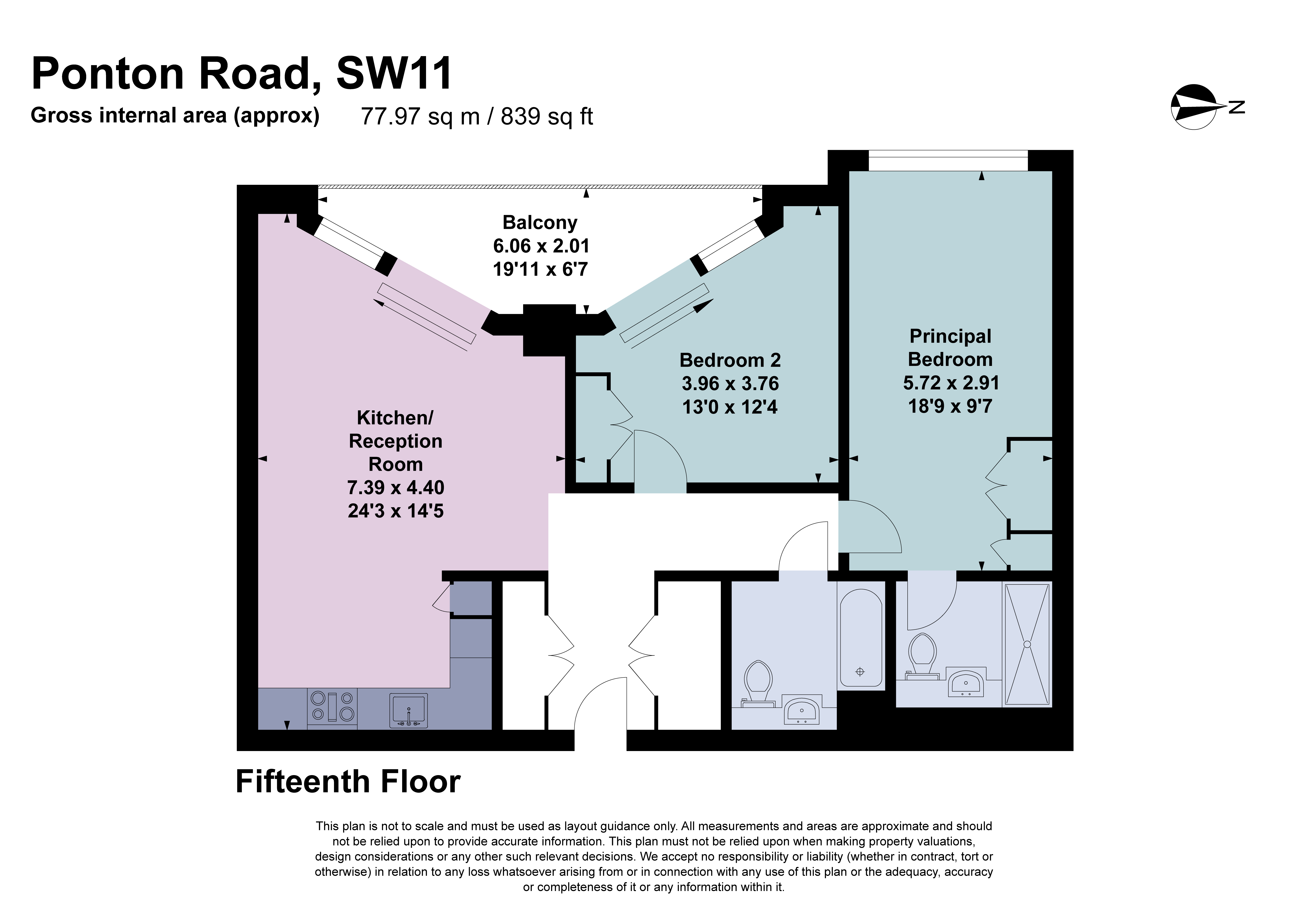 Apartment 1506,, One Linear Place, London floorplan