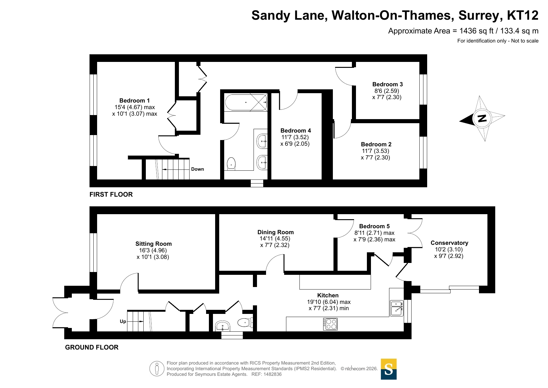 12, Sandy Lane, Surrey floorplan