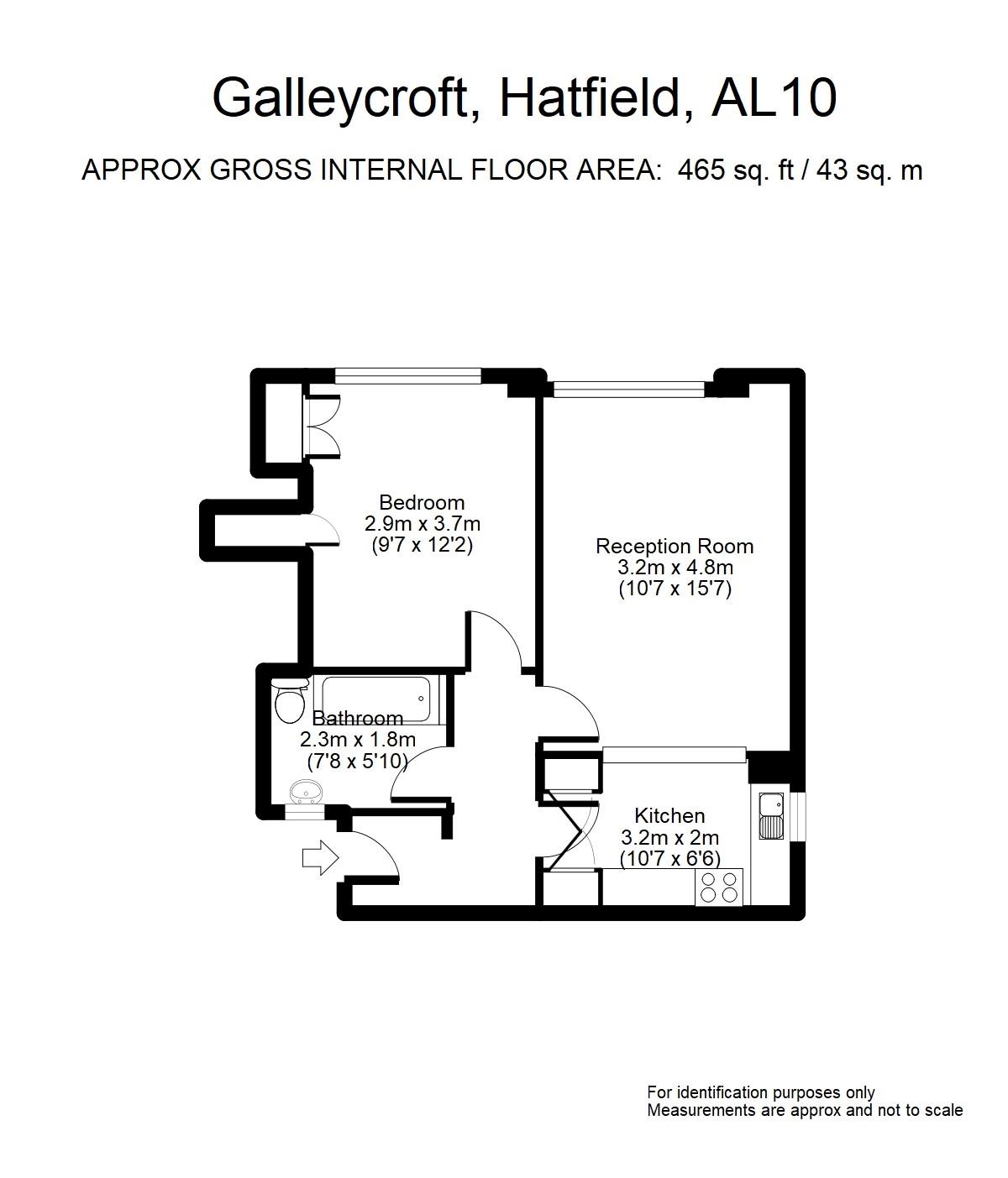 12, Galleycroft The Common, Hatfield floorplan