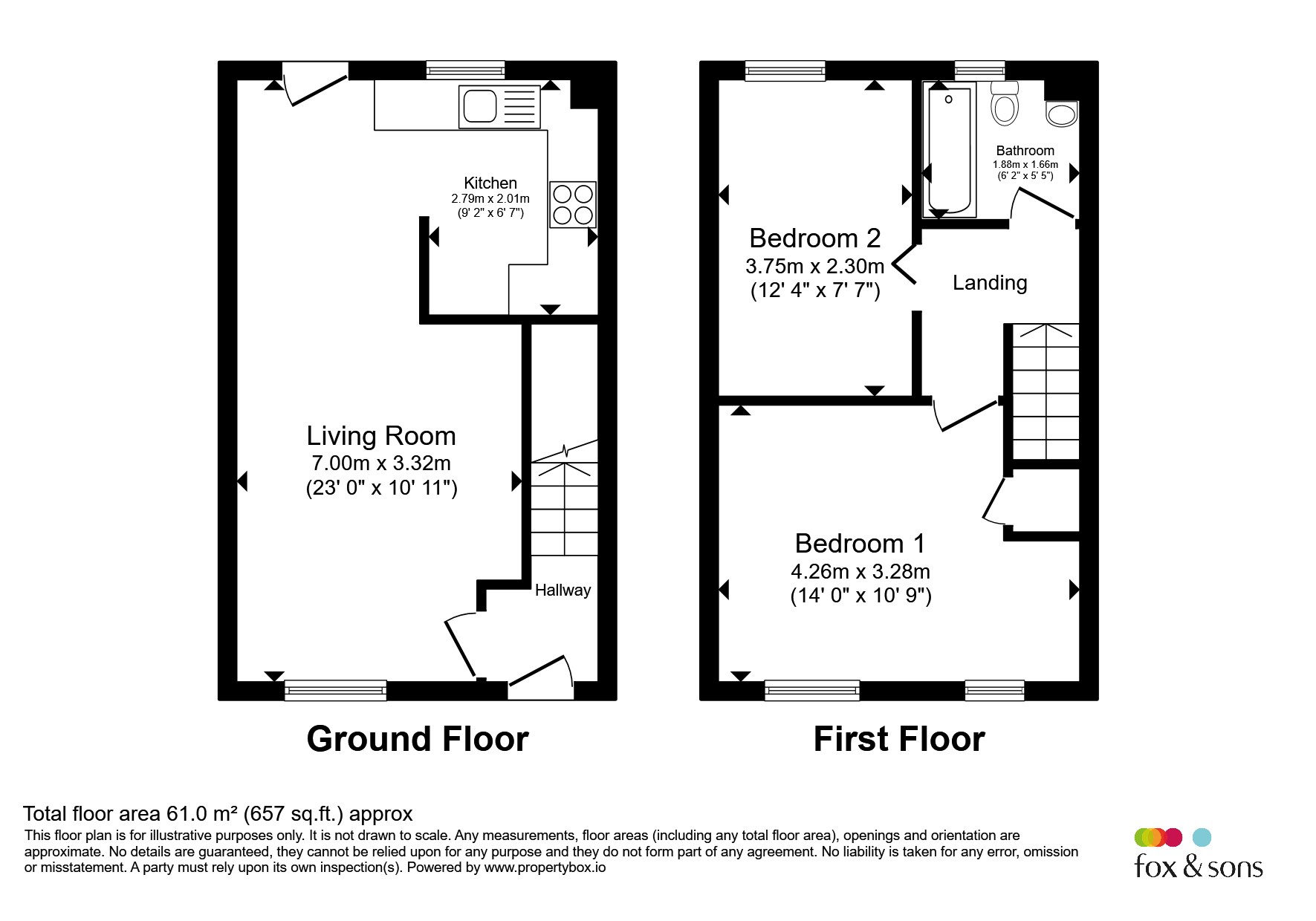45, Church Park Road, Plymouth floorplan