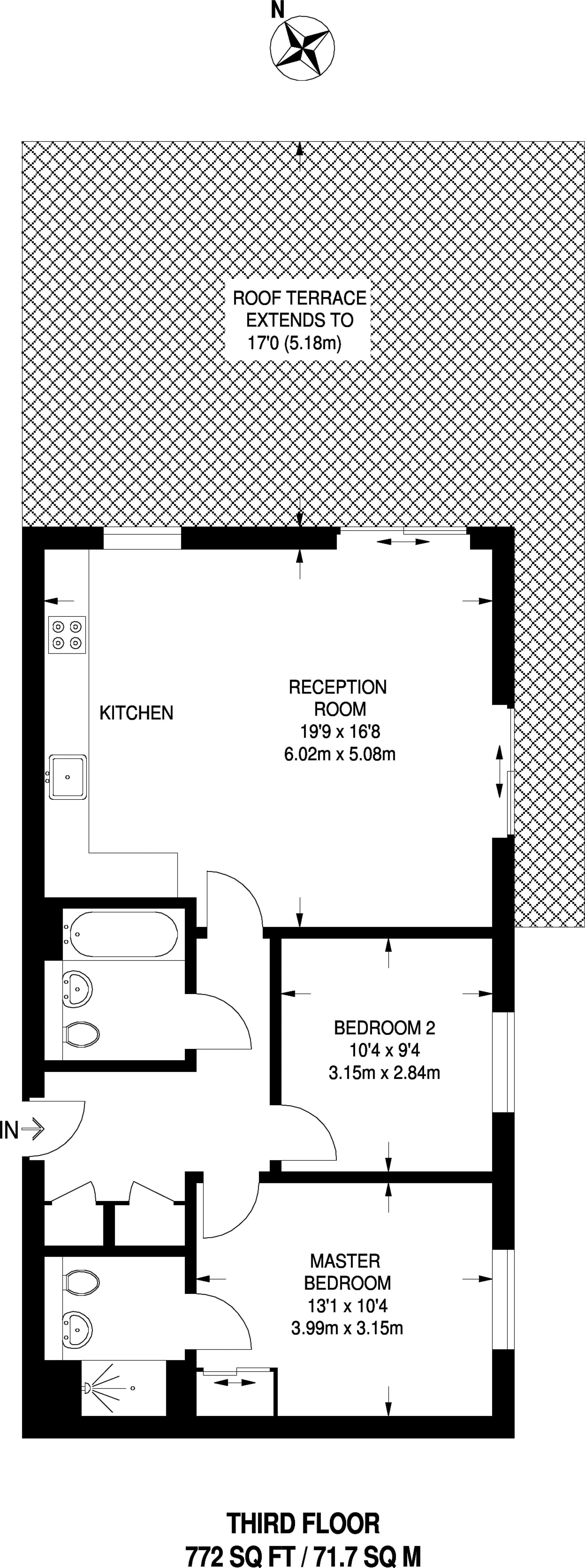 2 Bedrooms Flat to rent in St Georges Grove, Earlsfield SW17