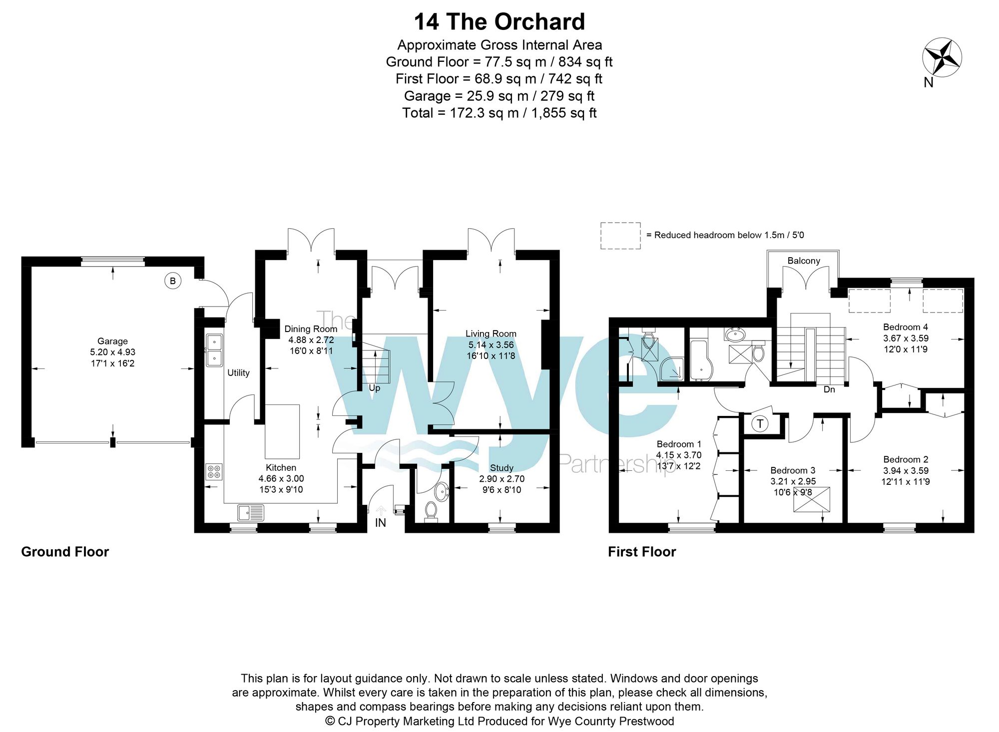 14 The Orchard, High Wycombe floorplan