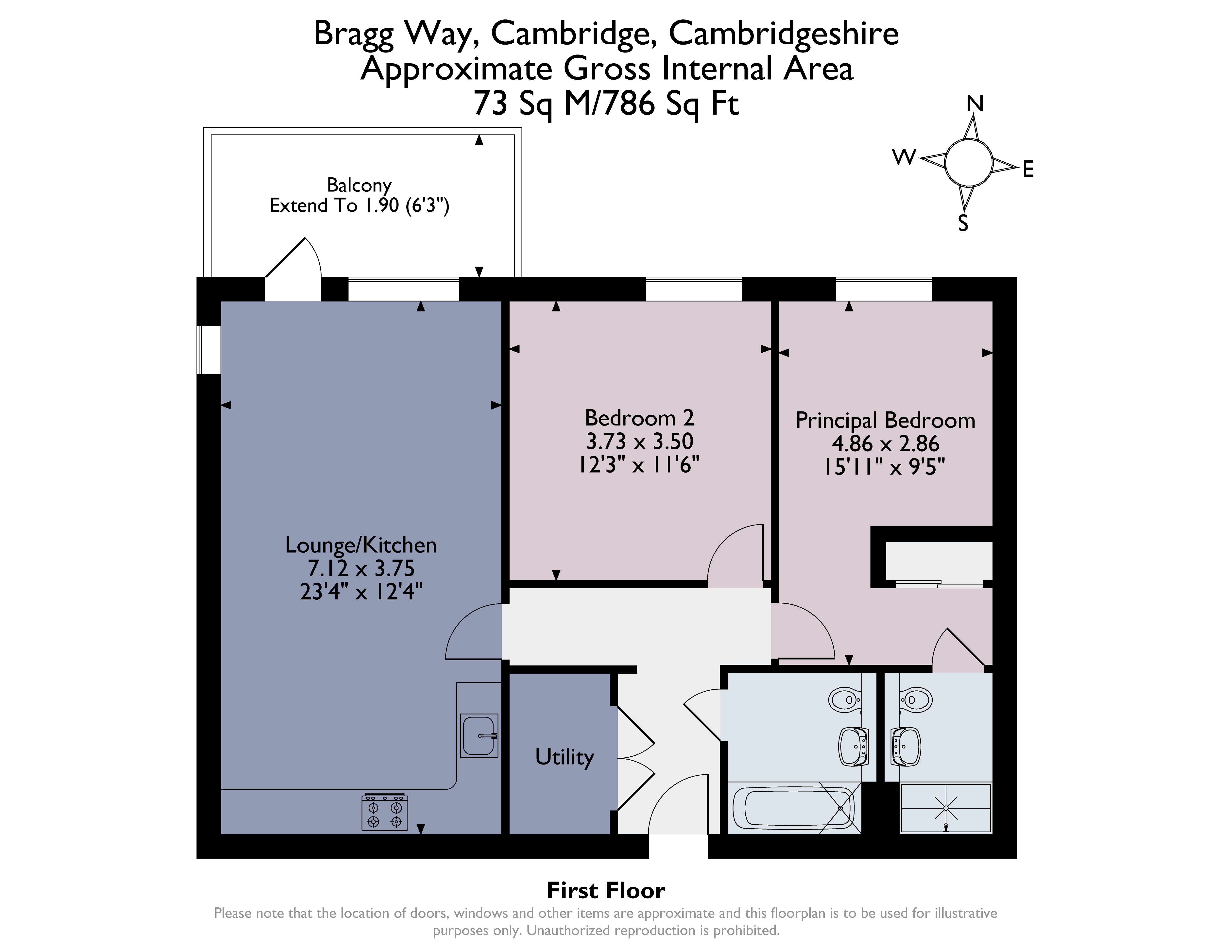 79, Bragg Way, Cambridgeshire floorplan