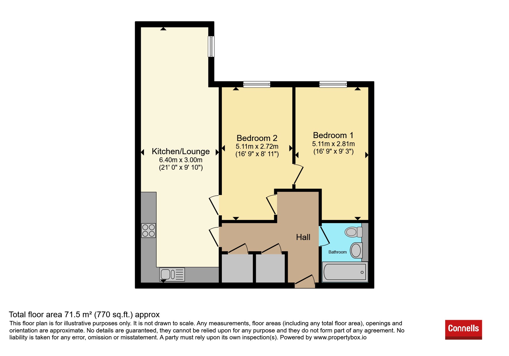 Flat 15, Paragon House, Paragon Place, Bridgwater floorplan