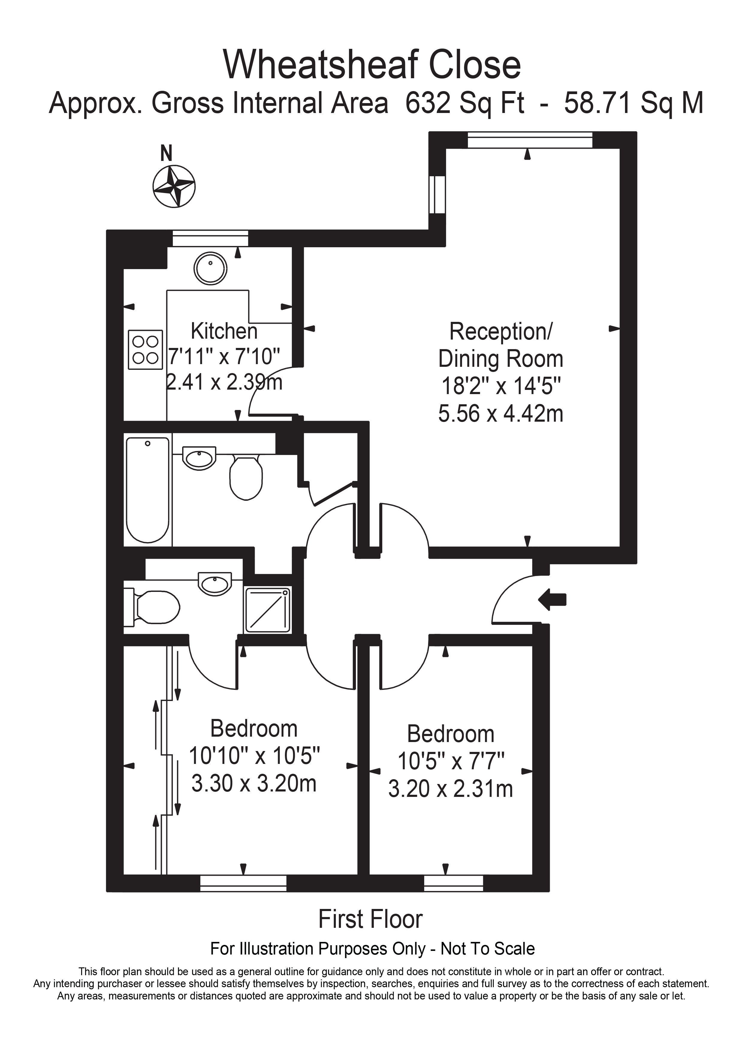 2 Bedrooms Flat to rent in Wheat Sheaf Close, London E14